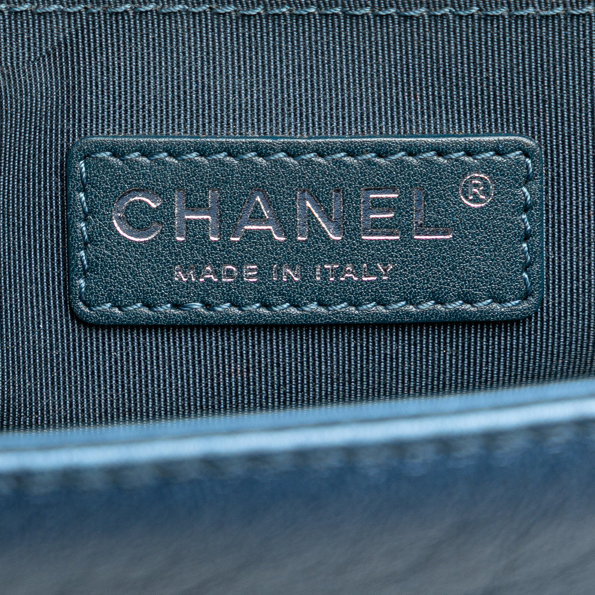 Chanel Small Quilted Perforated Metallic Lambskin Boy Flap - image 5
