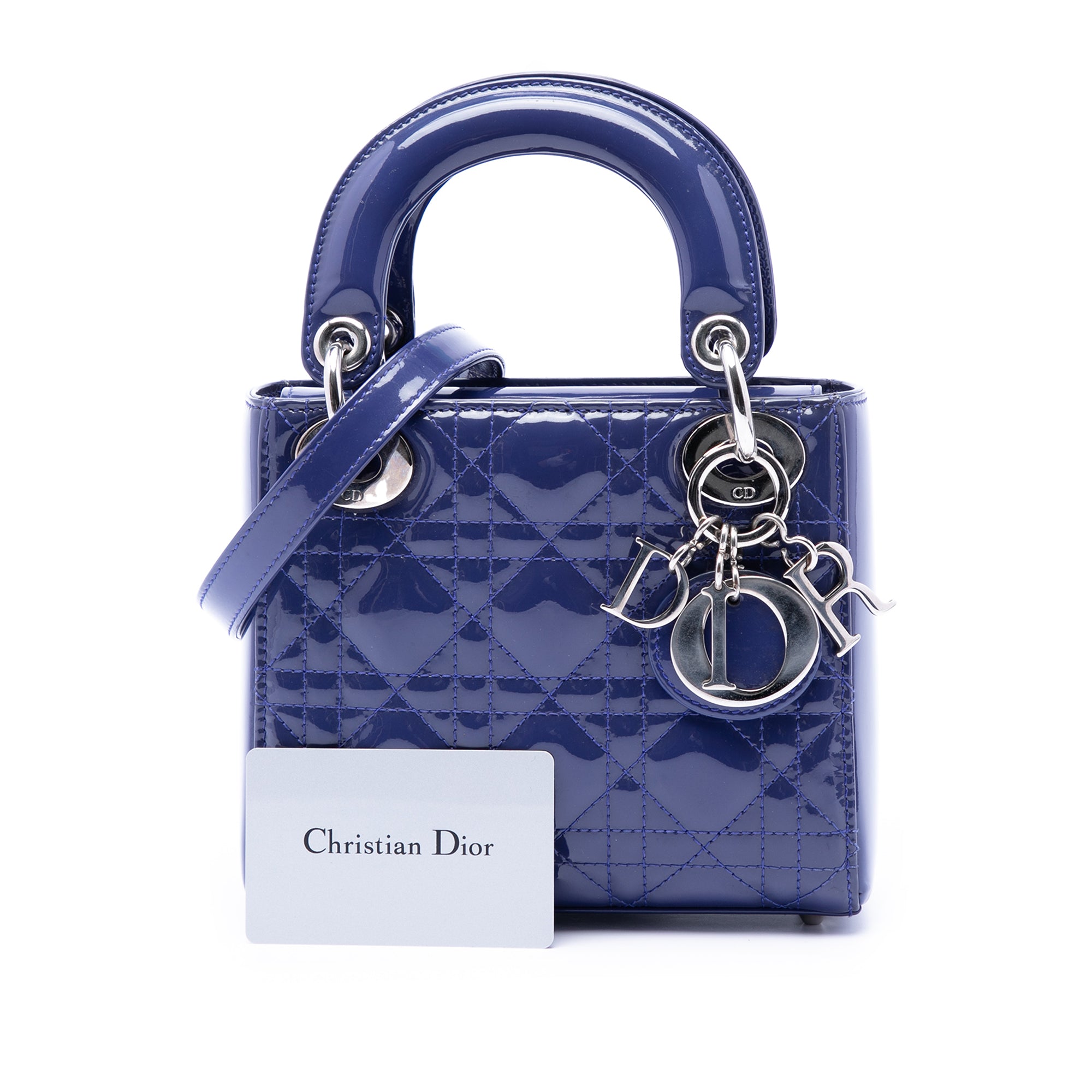 Dior Mini Patent Cannage Lady Dior - image 7