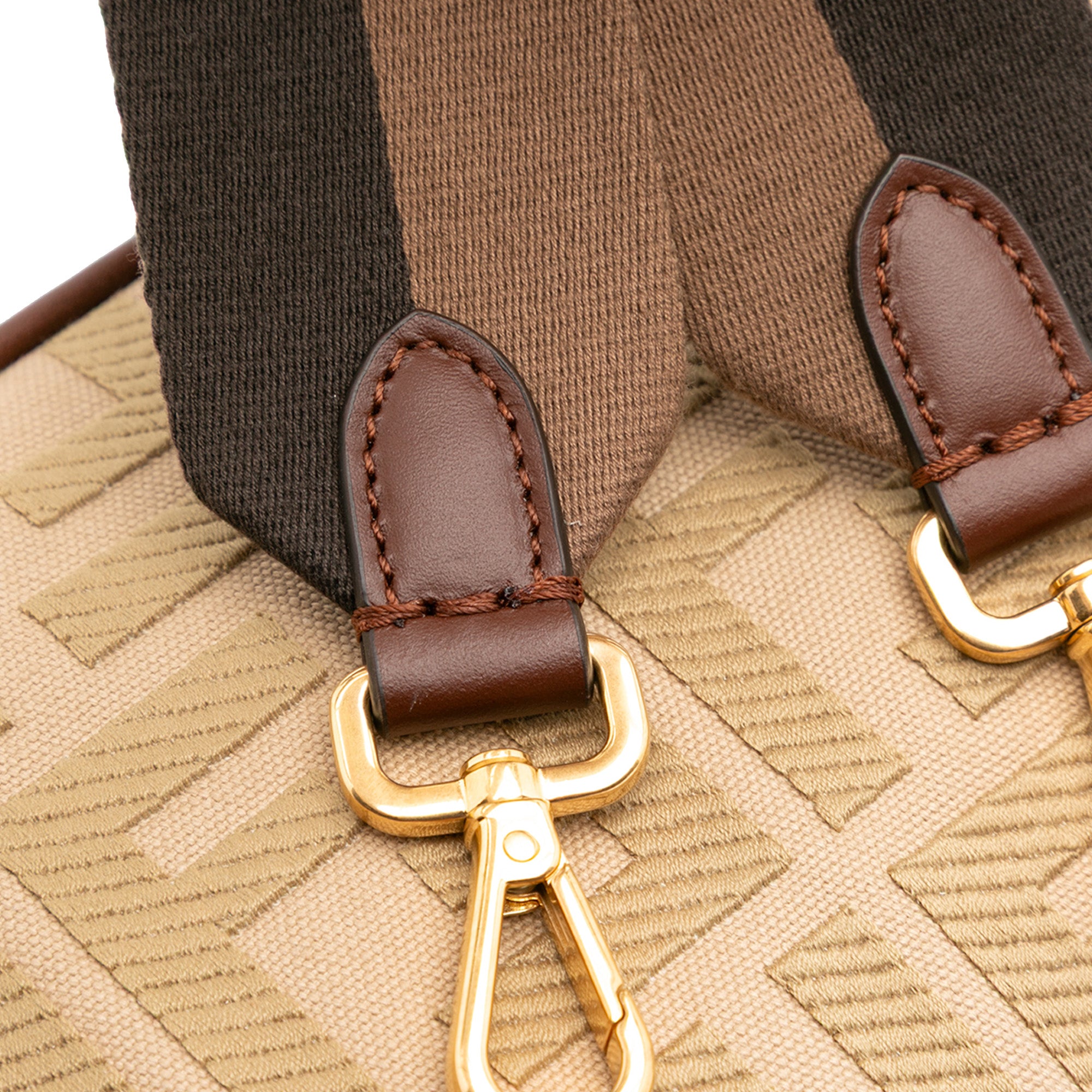 Fendi Zucca Embroidered Canvas Baguette Satchel - image 11