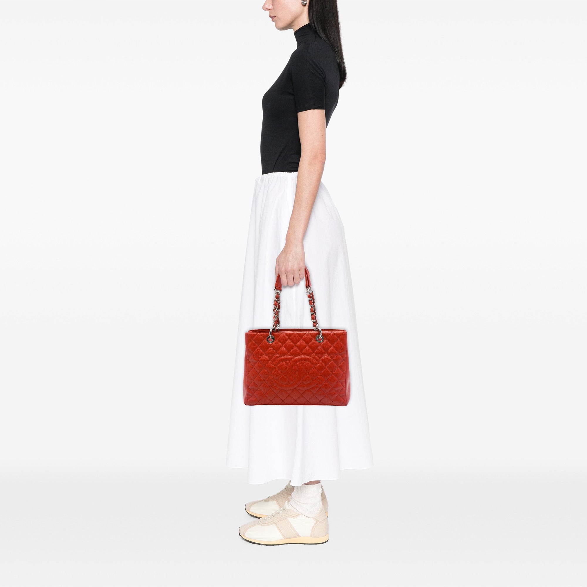 Chanel Caviar Grand Shopping Tote - image 6