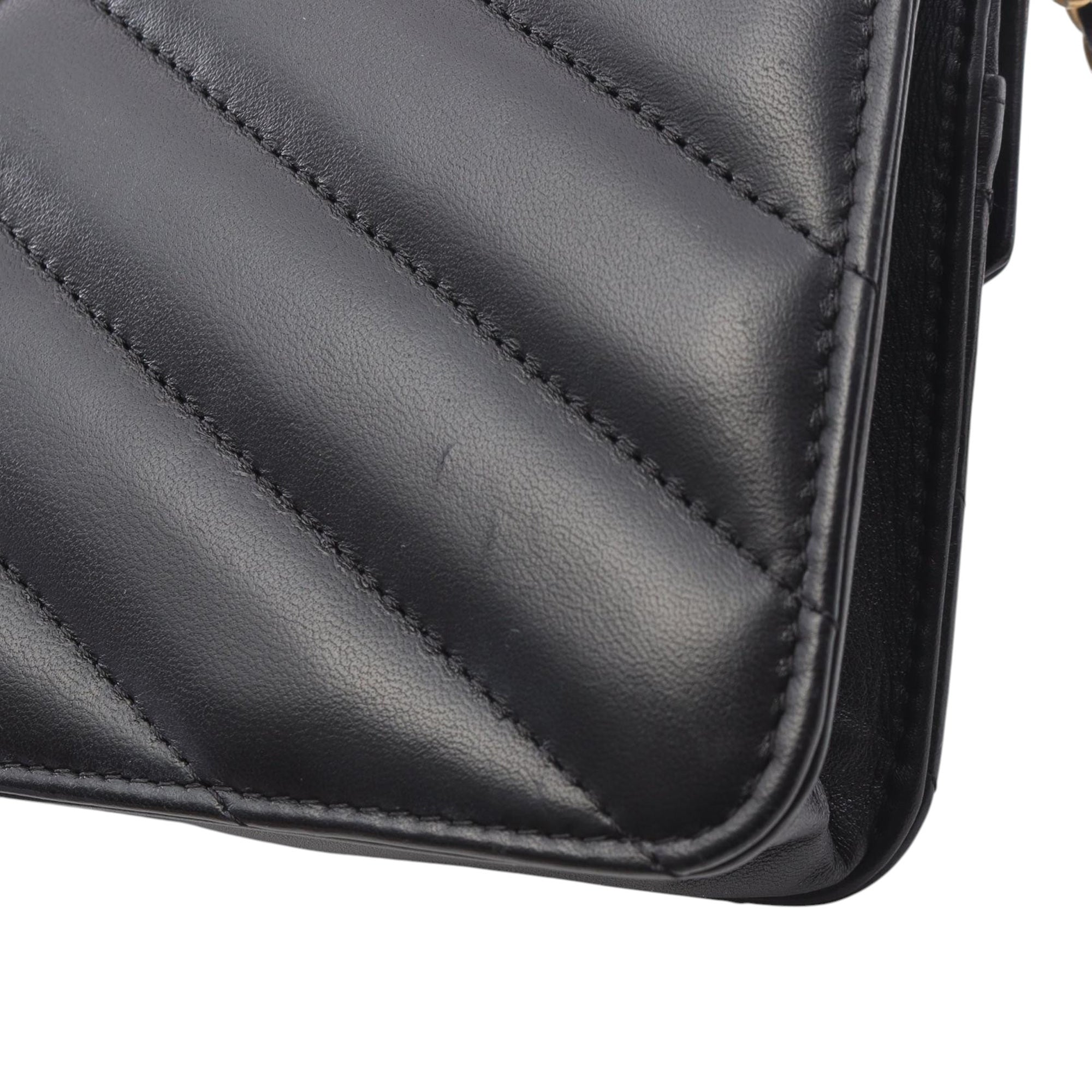 Chanel Chevron Lambskin Button Wallet On Chain - image 4