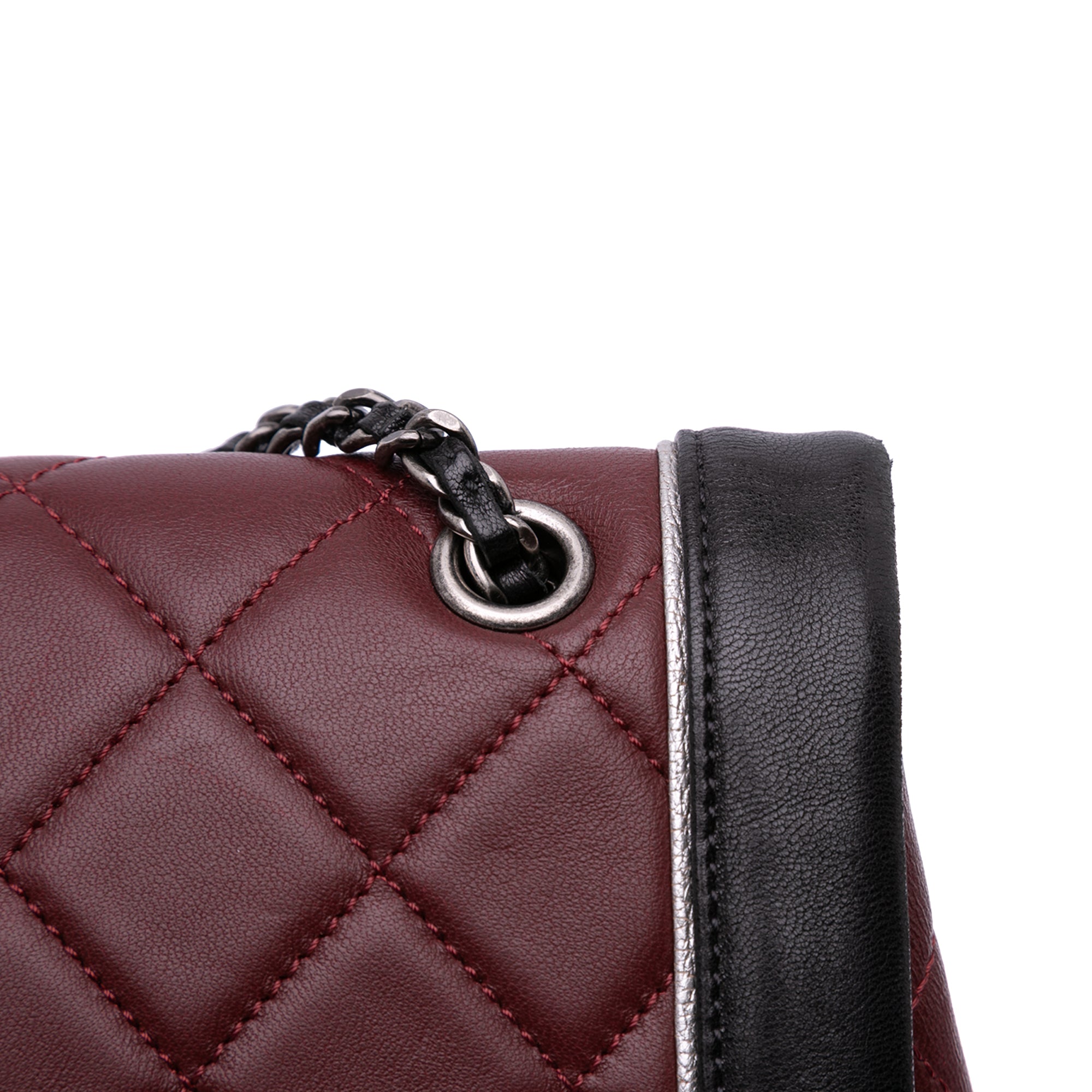 Chanel Paris-Salzburg Jumbo Bicolor Quilted Lambskin Tyrolean Flap - image 8