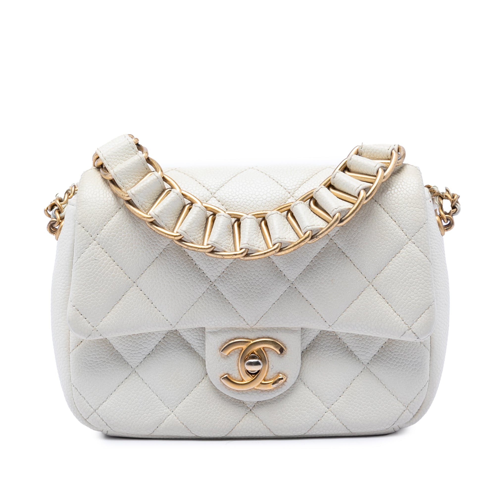 Chanel Mini Quilted Caviar Chain Soul Flap - image 1