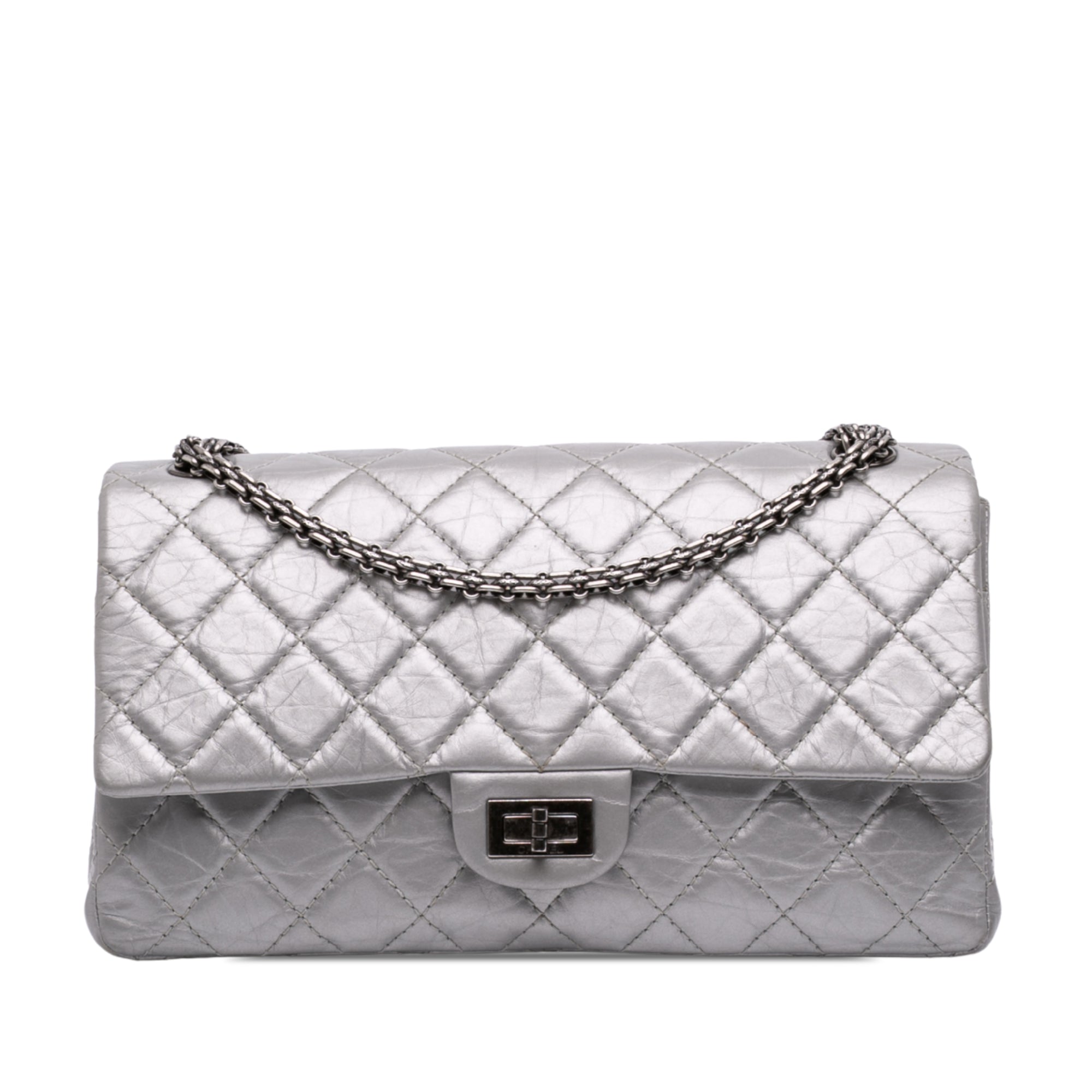 Chanel Quilted Aged Calfskin Reissue 2.55 Double Compartment Single Flap 226 - image 1