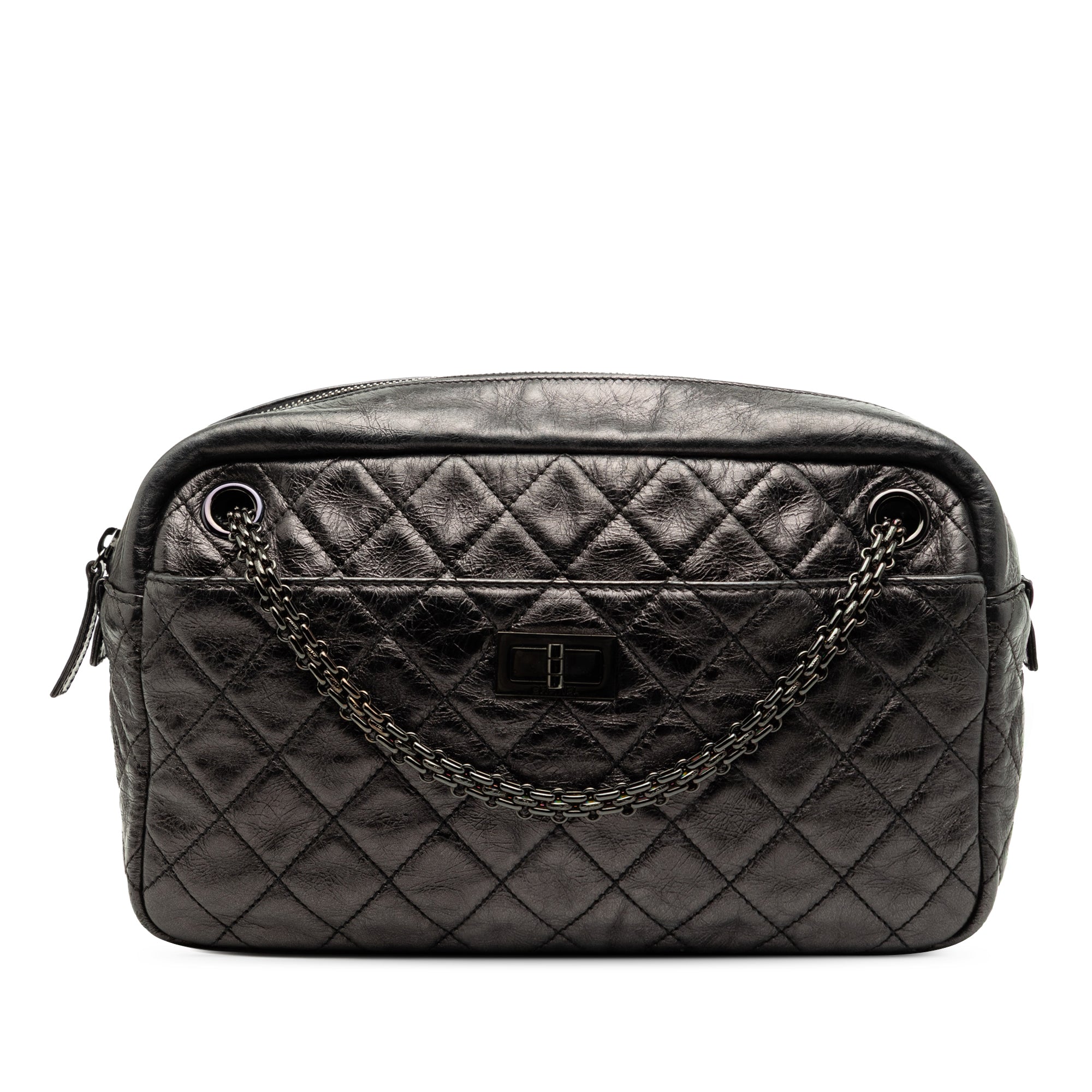 Chanel Medium Reissue 2.55 Quilted Aged Calfskin Camera Bag - image 1