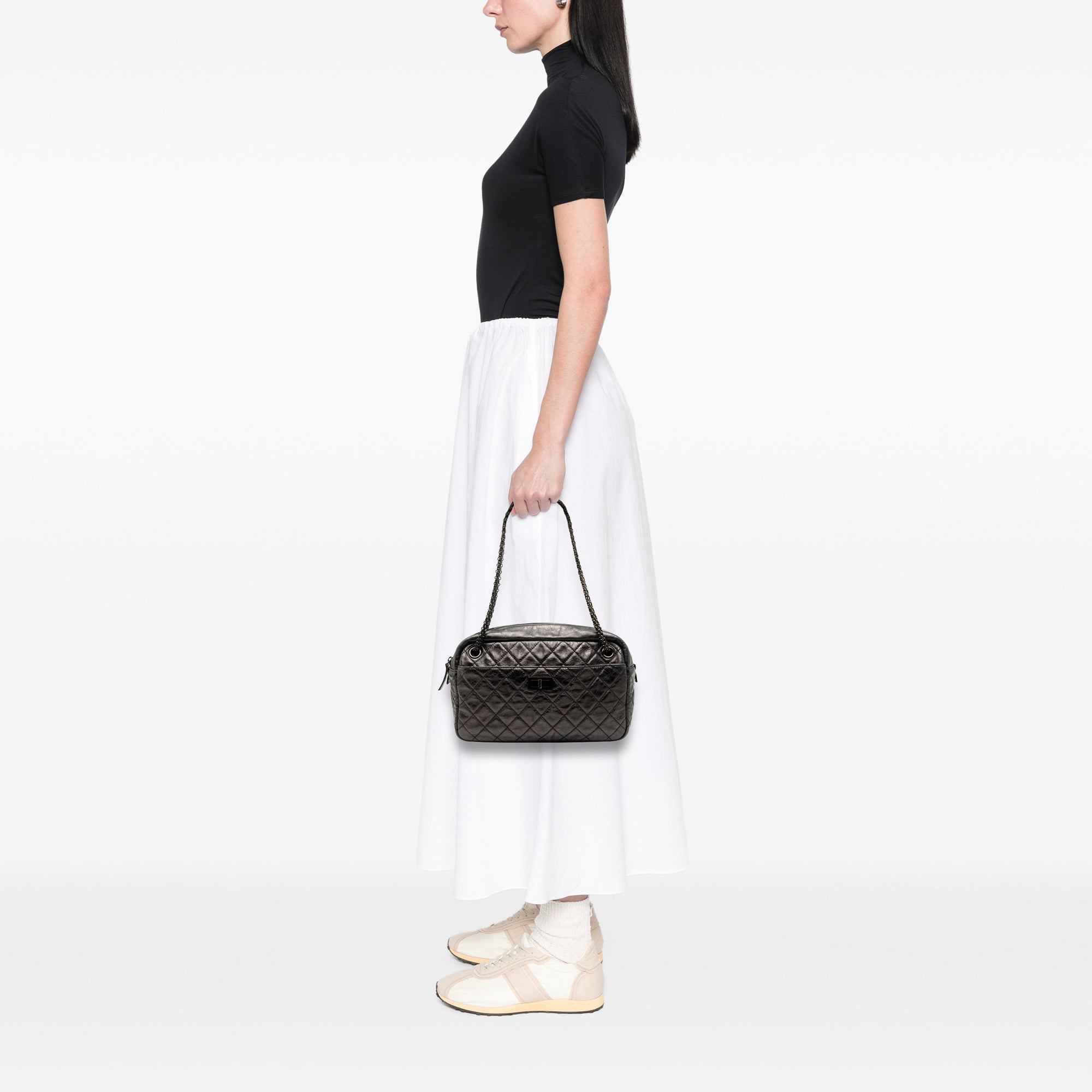 Chanel Medium Reissue 2.55 Quilted Aged Calfskin Camera Bag - image 8