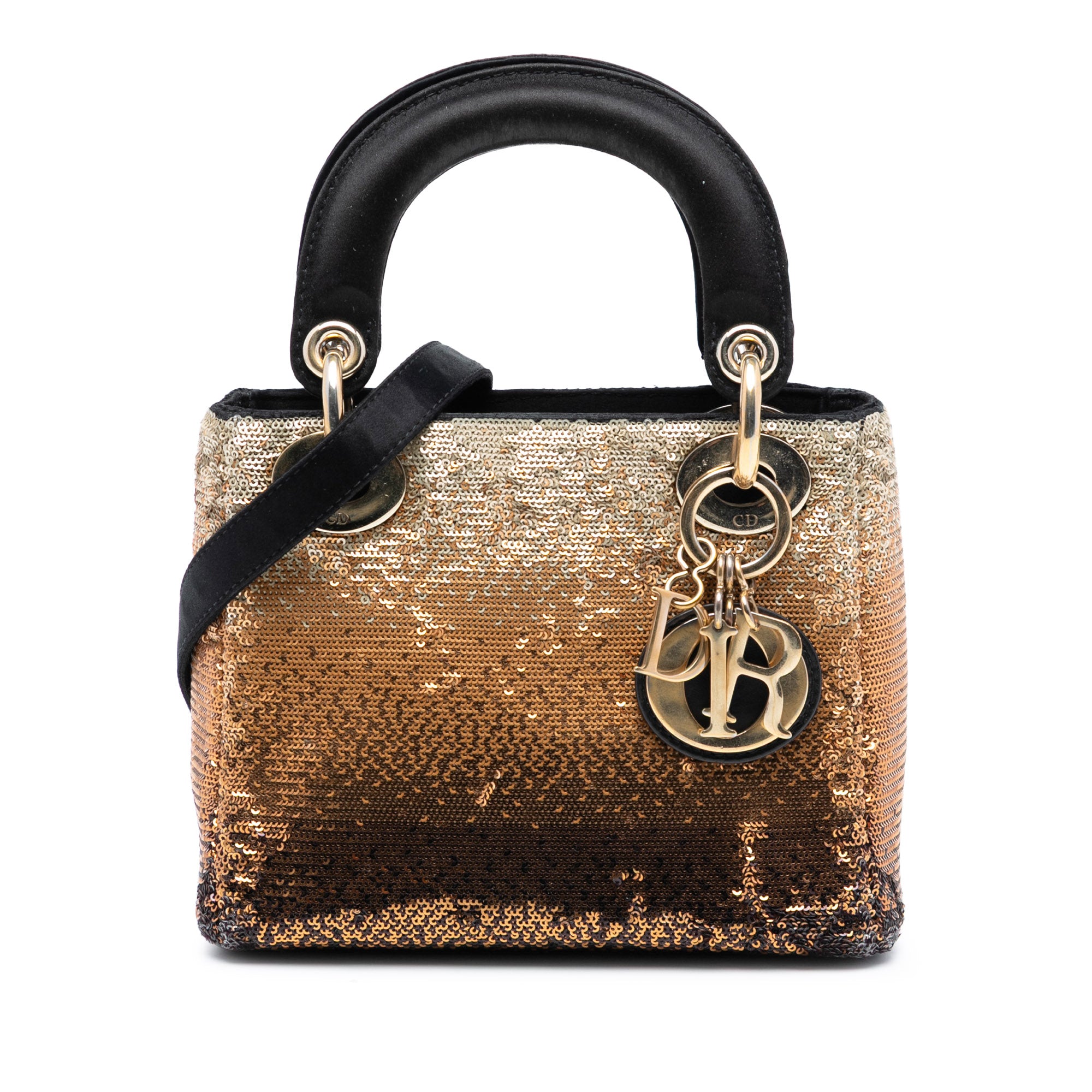 Dior Mini Satin Sequin Gradient Lady Dior - image 1