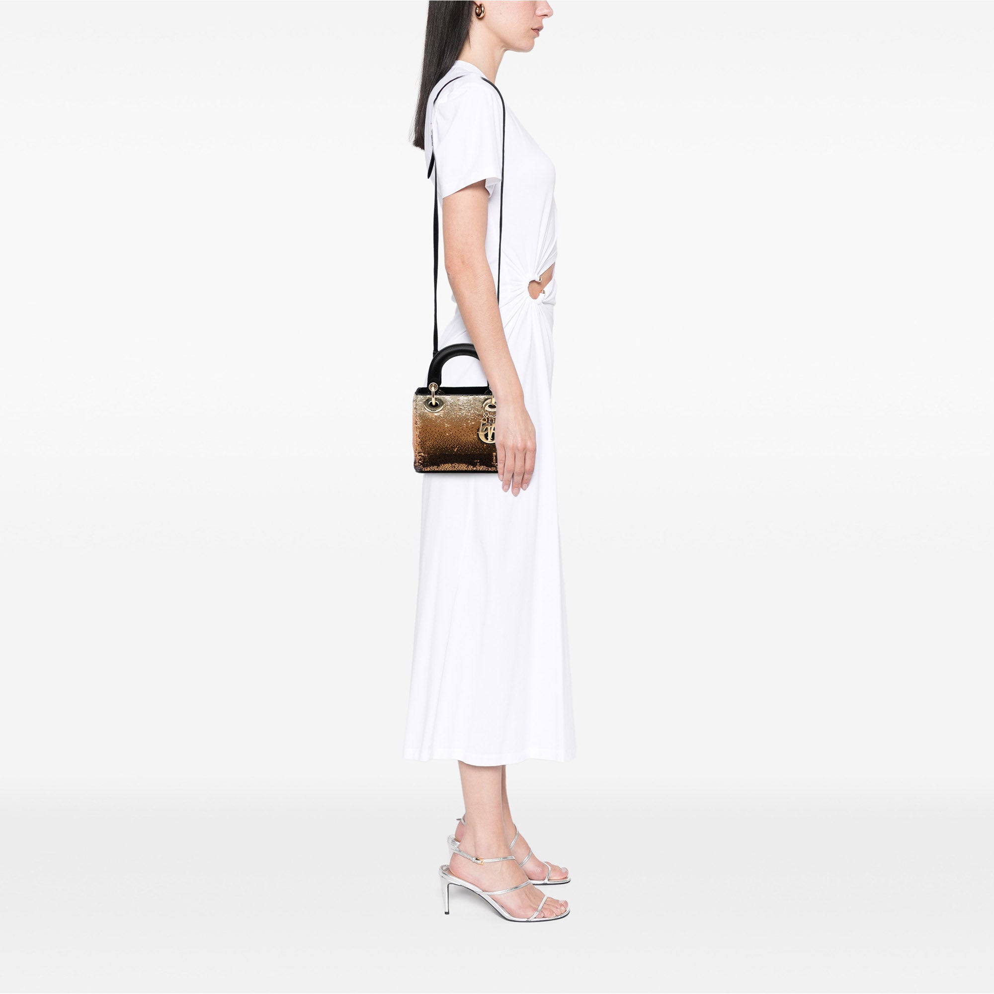 Dior Mini Satin Sequin Gradient Lady Dior - image 7