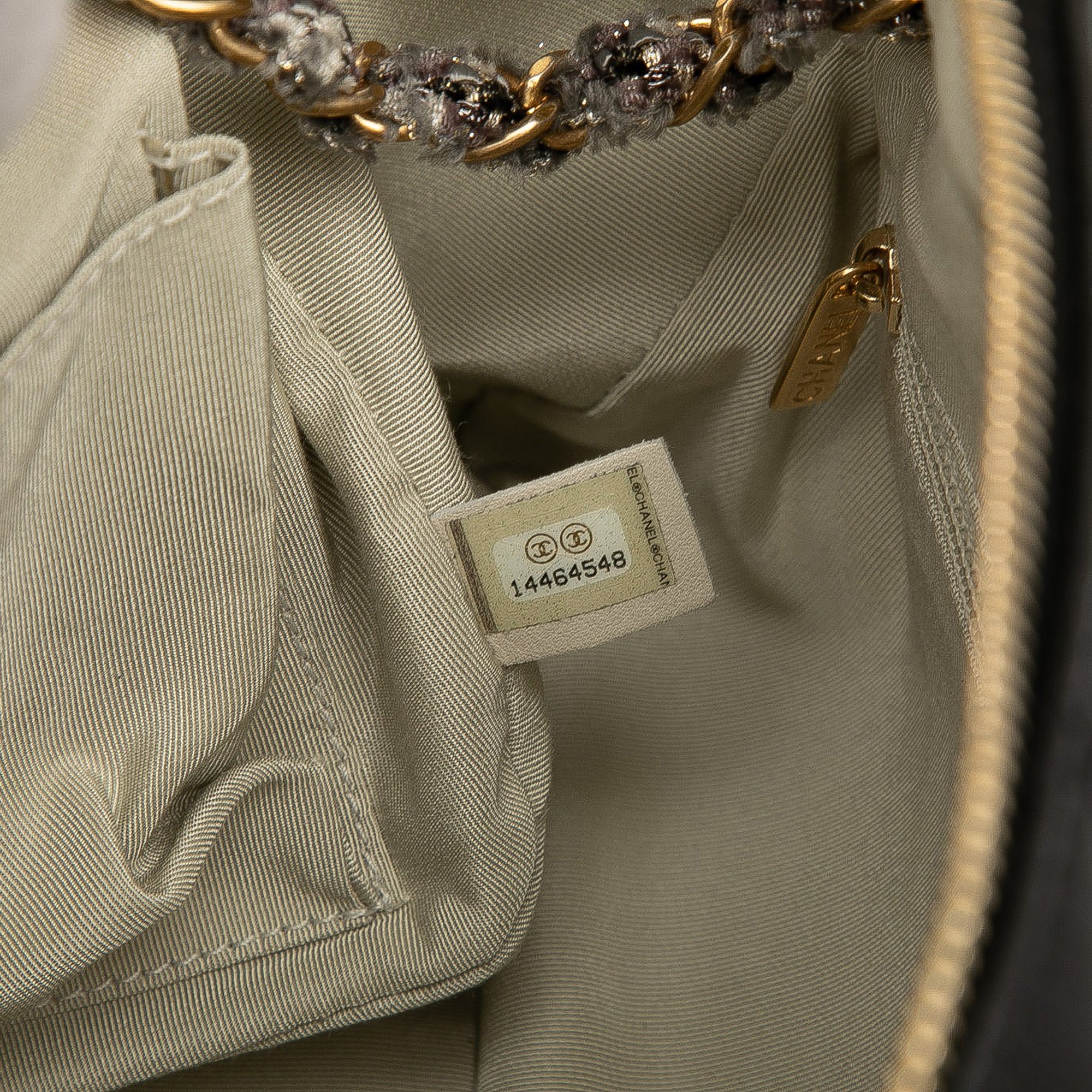 Chanel CC Quilted Lambskin Tweedy Bowler Bag - image 6