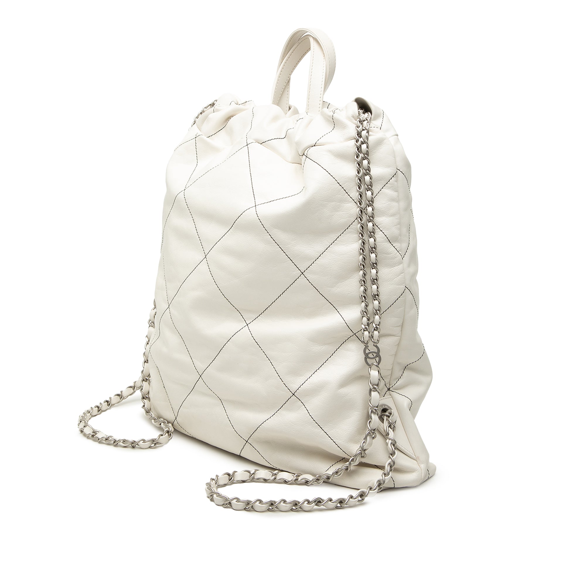 Chanel Large Quilted Shiny Calfskin 22 Backpack - image 2