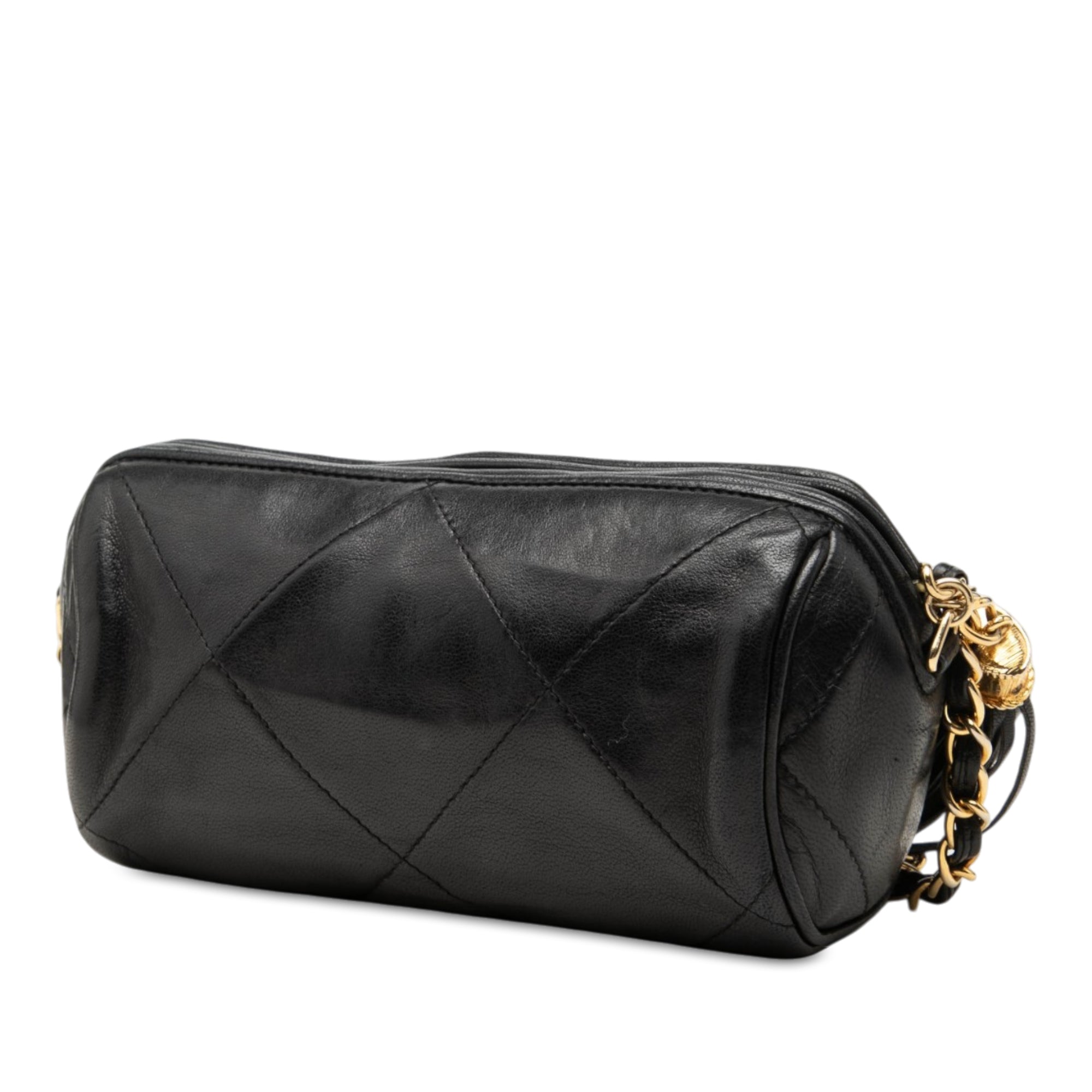 Chanel Quilted Lambskin Tassel Barrel Crossbody - image 2