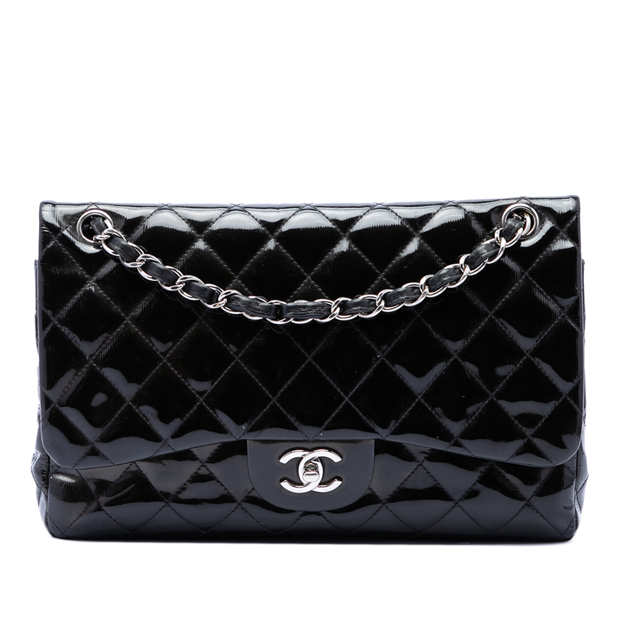 Chanel Jumbo Classic Patent Double Flap - image 1