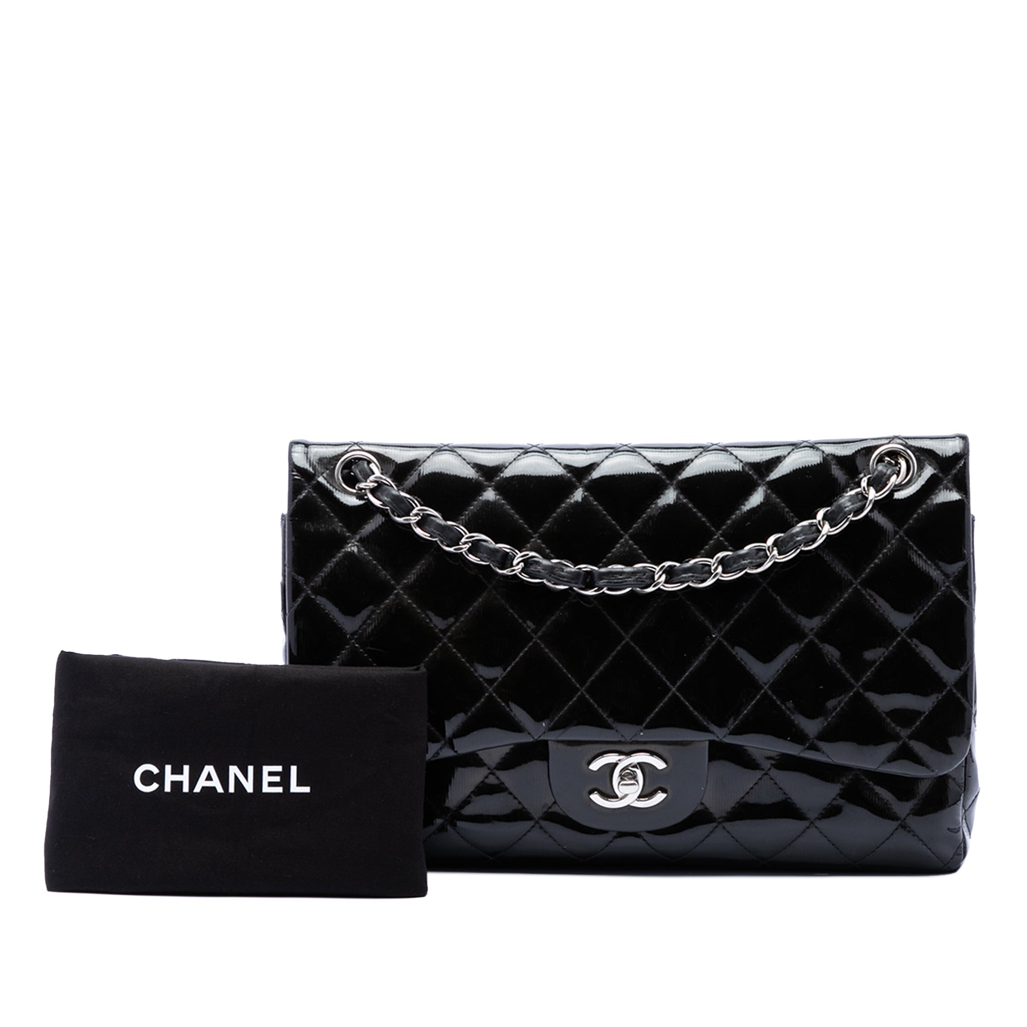 Chanel Jumbo Classic Patent Double Flap - image 7