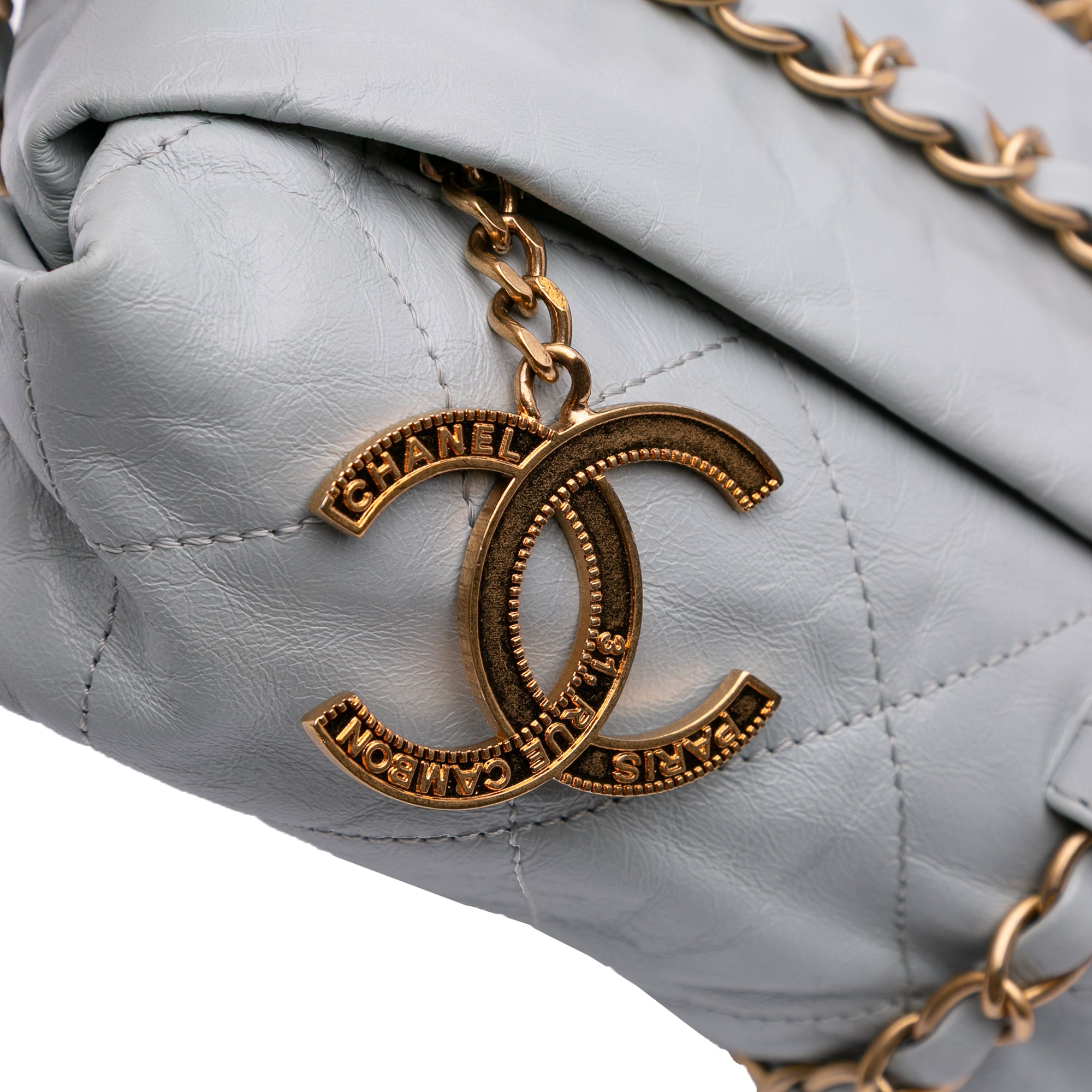 Chanel Quilted Calfskin Midnight Swim Baluchon Bag - image 10