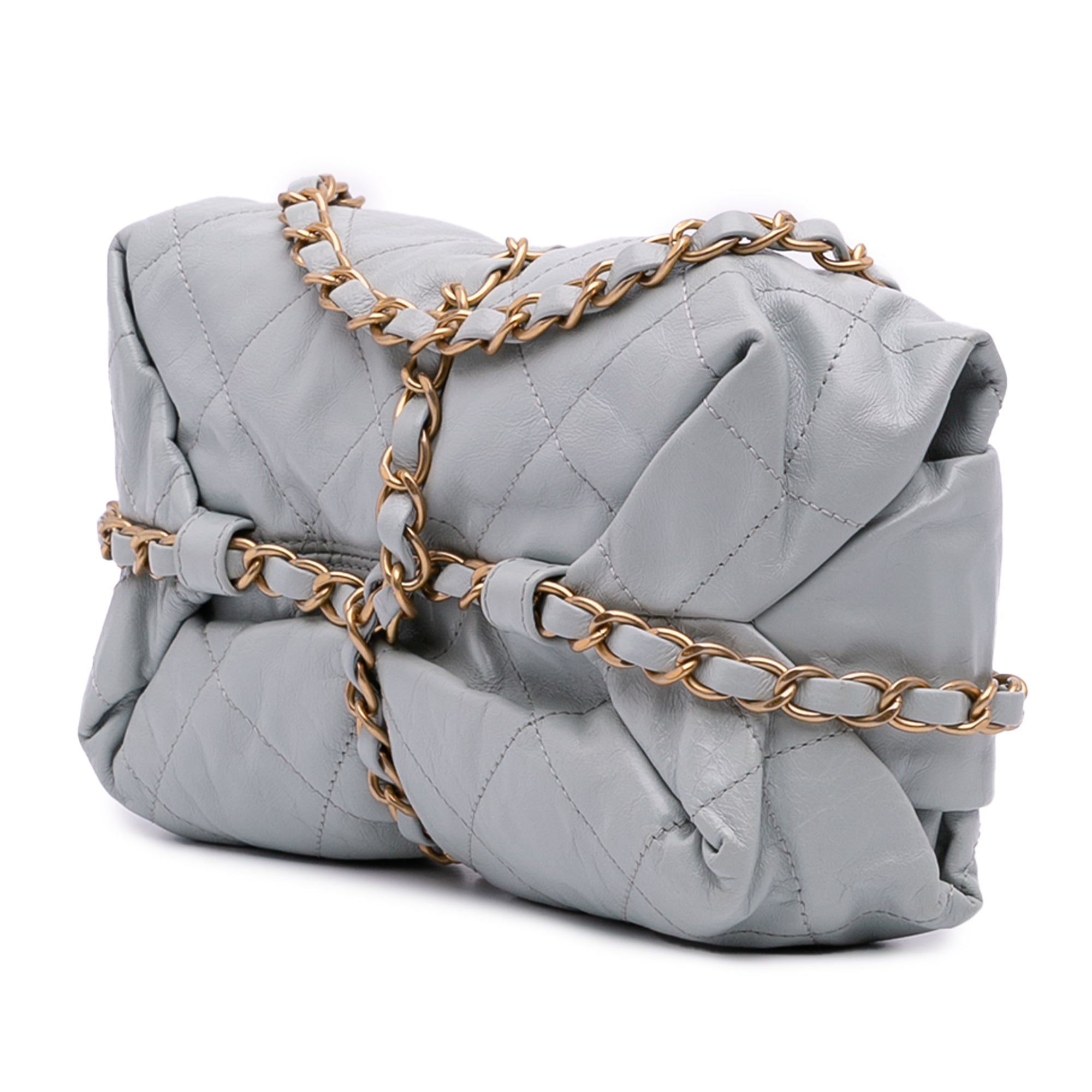 Chanel Quilted Calfskin Midnight Swim Baluchon Bag - image 2