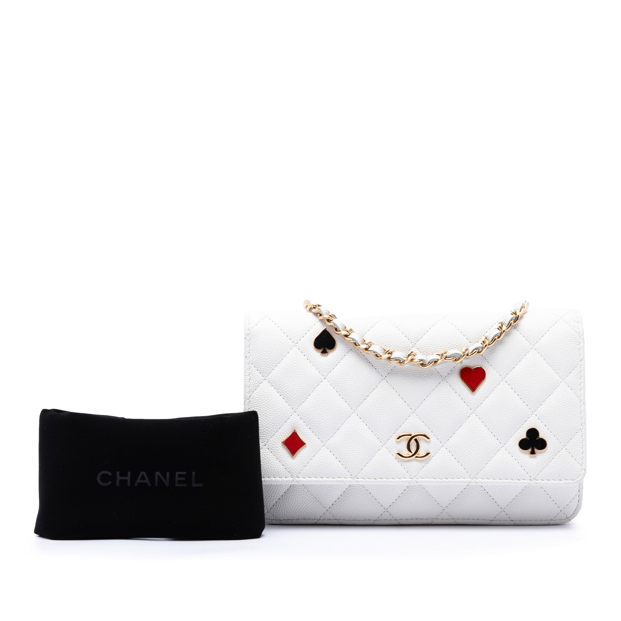 Chanel CC Quilted Caviar Coco Casino Wallet on Chain - image 7