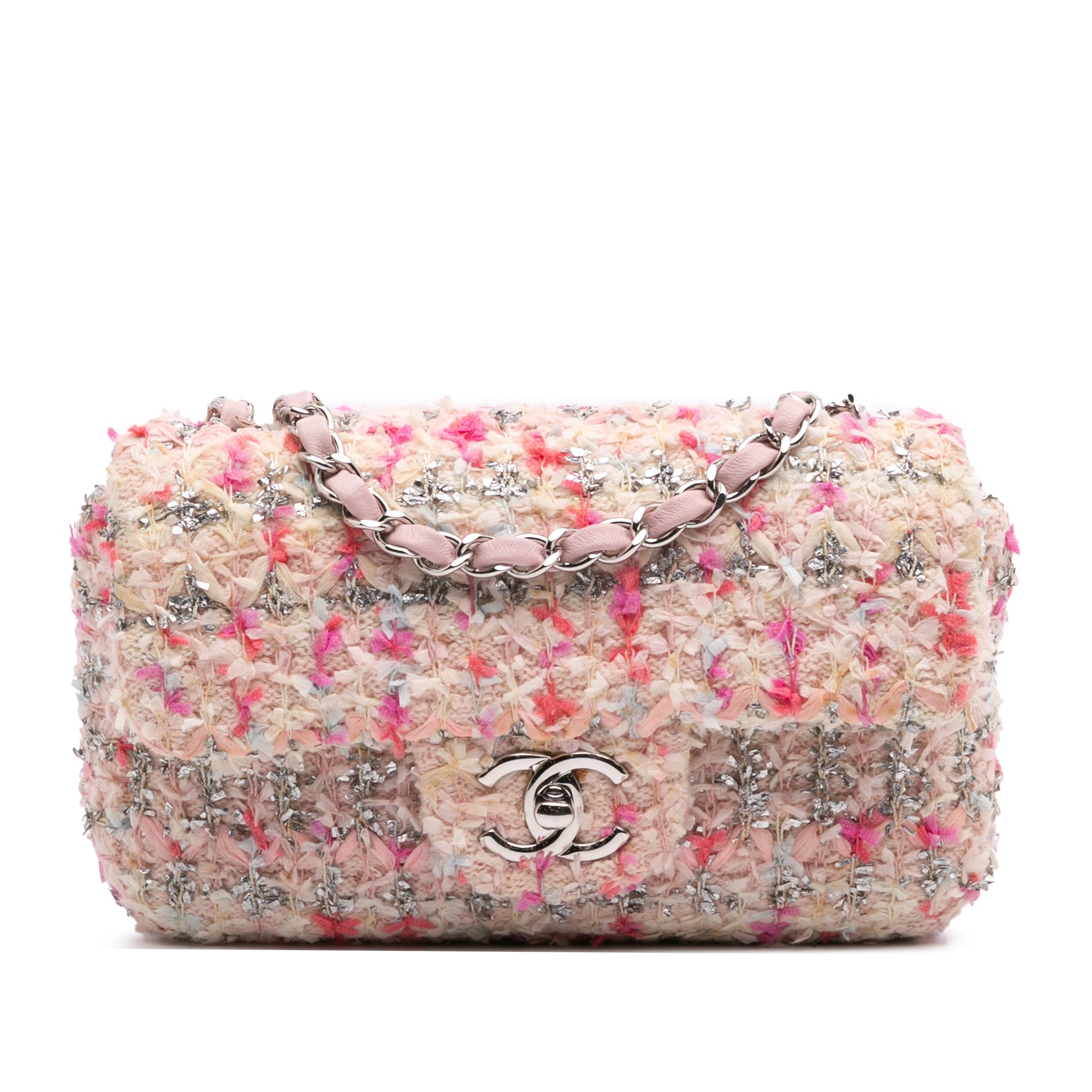 Chanel Mini Rectangular Classic Tweed Single Flap - image 1