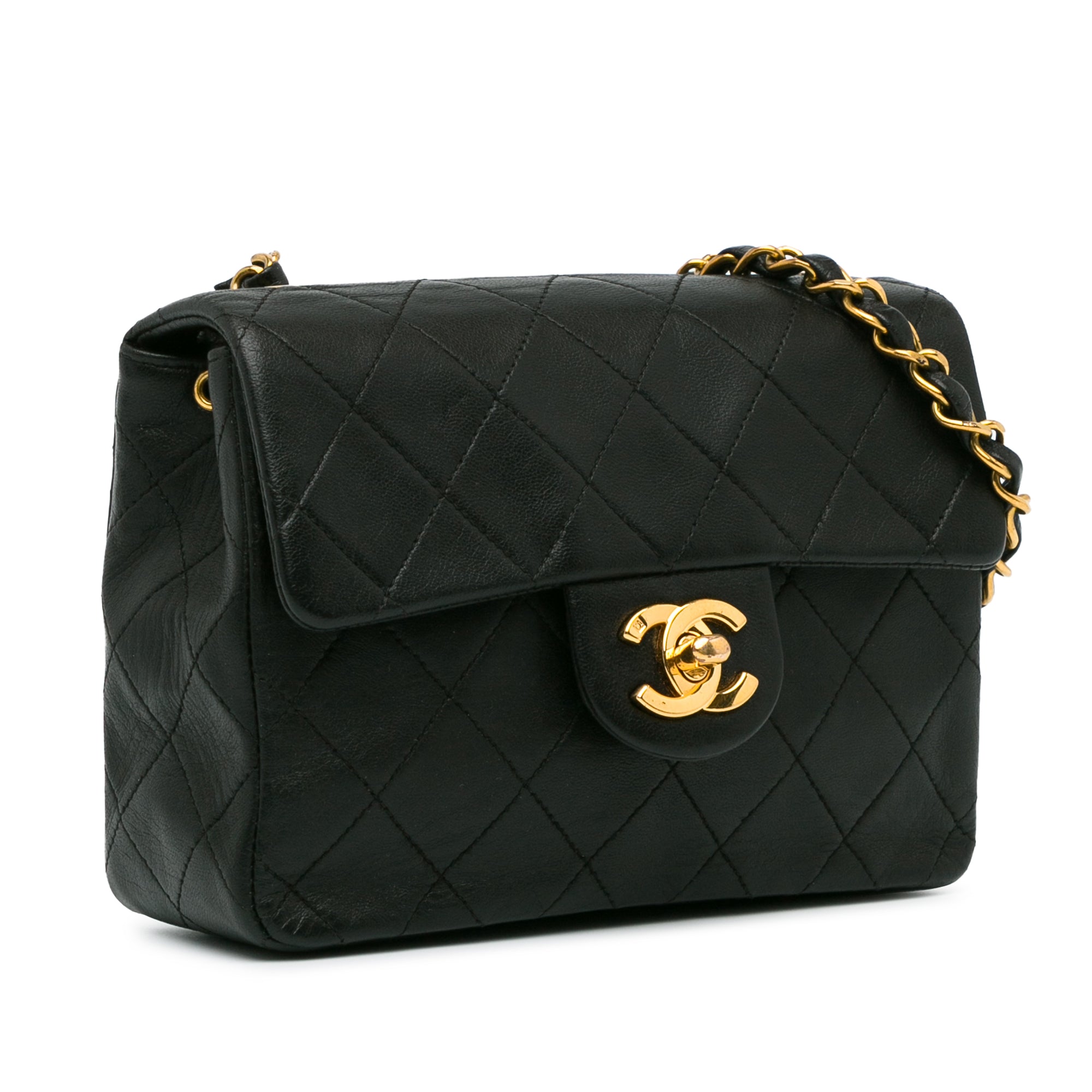 Chanel Mini Square Classic Lambskin Single Flap - image 2