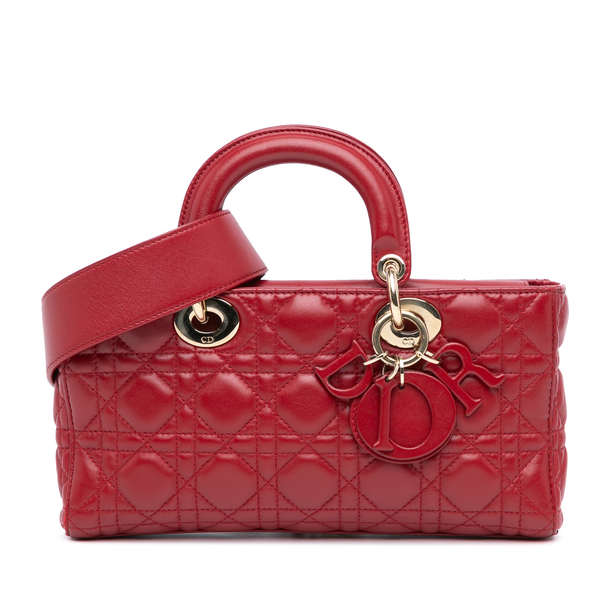 Dior Medium Lambskin Cannage Lady D Joy - image 1