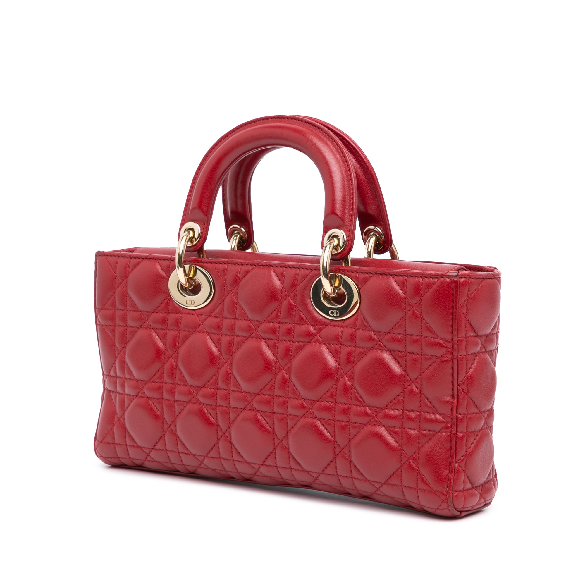Dior Medium Lambskin Cannage Lady D Joy - image 2
