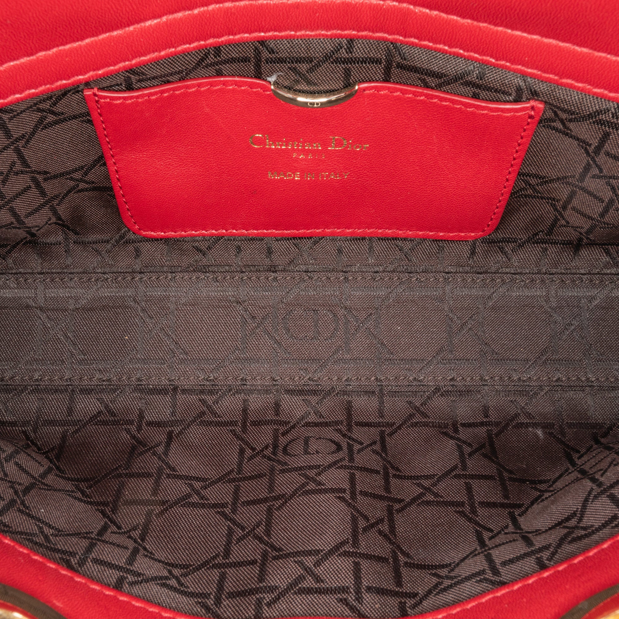 Dior Medium Lambskin Cannage Lady D Joy - image 4
