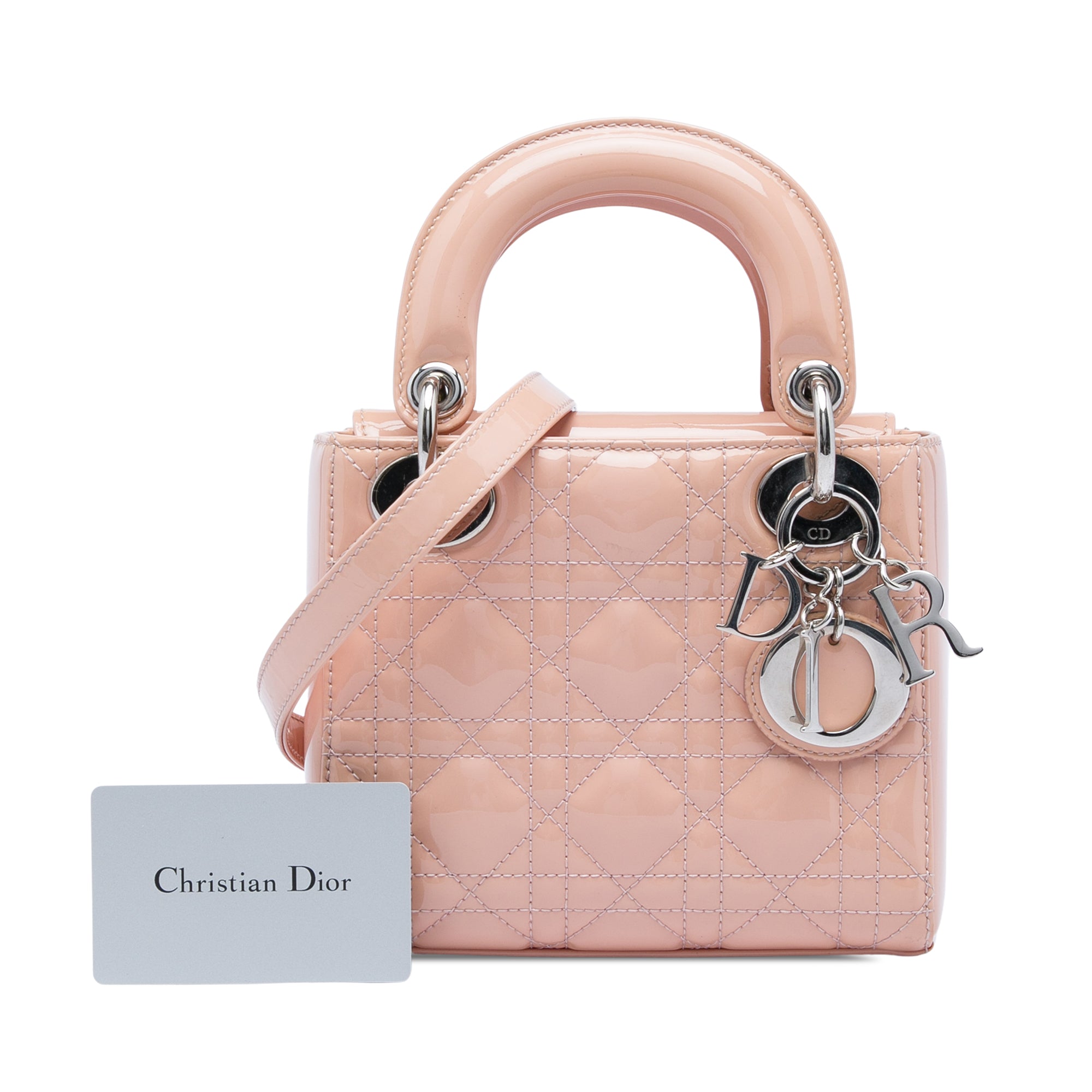 Dior Mini Patent Cannage Lady Dior - image 6