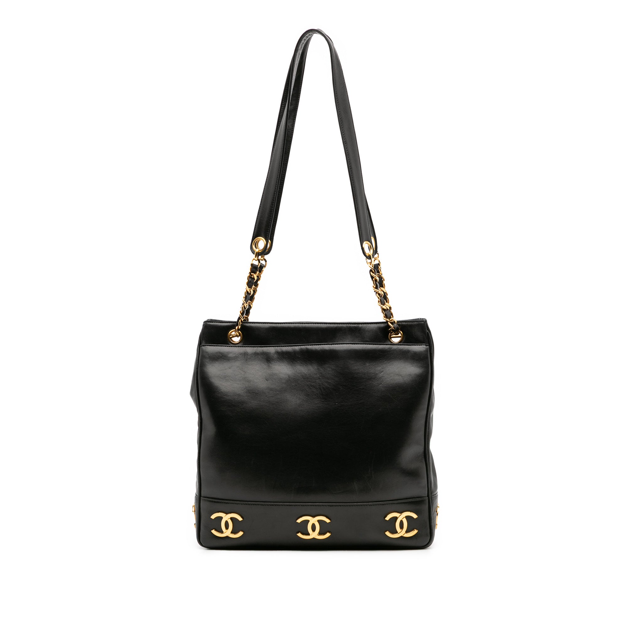 Chanel Triple CC Lambskin Tote - image 1