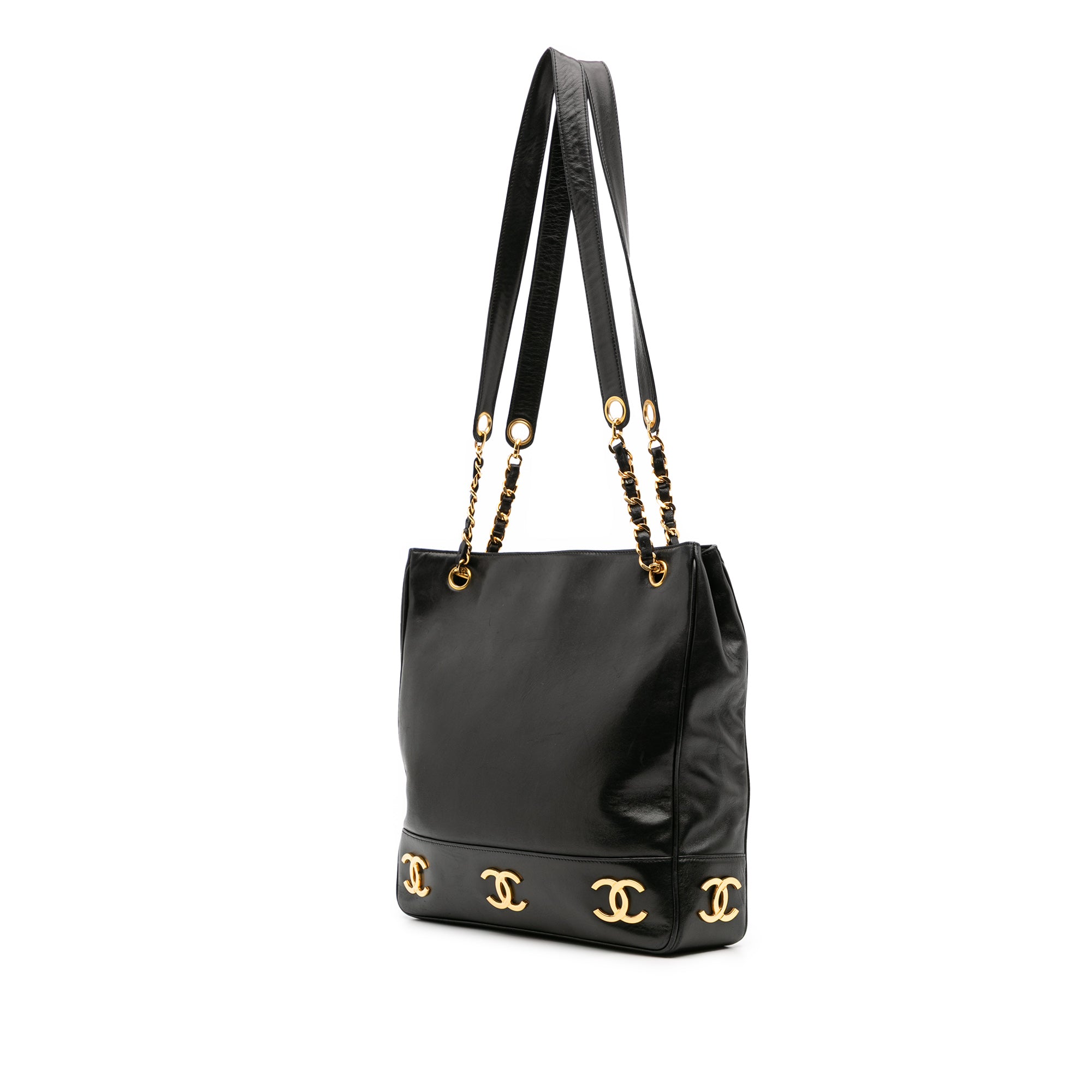 Chanel Triple CC Lambskin Tote - image 2