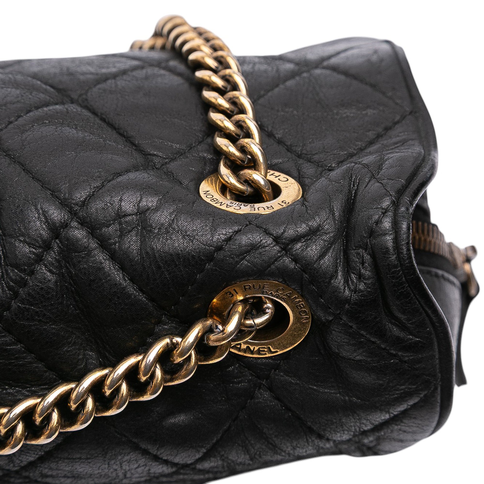 Chanel Large Quilted Iridescent Calfskin Shiva Flap - image 11