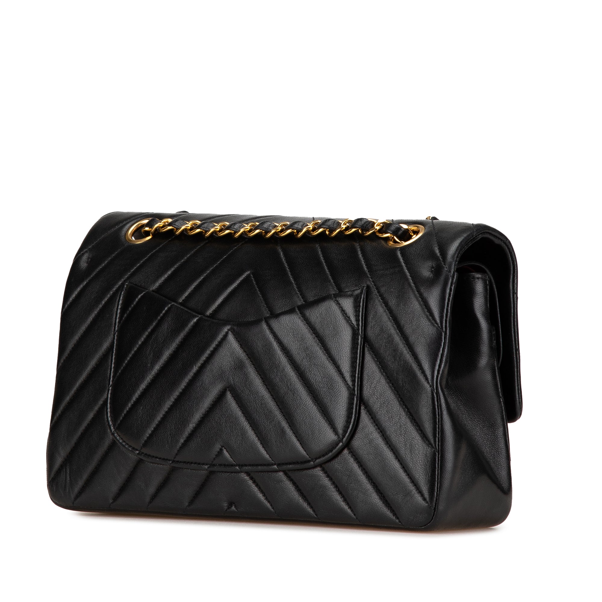 Chanel Small Classic Chevron Lambskin Double Flap - image 2