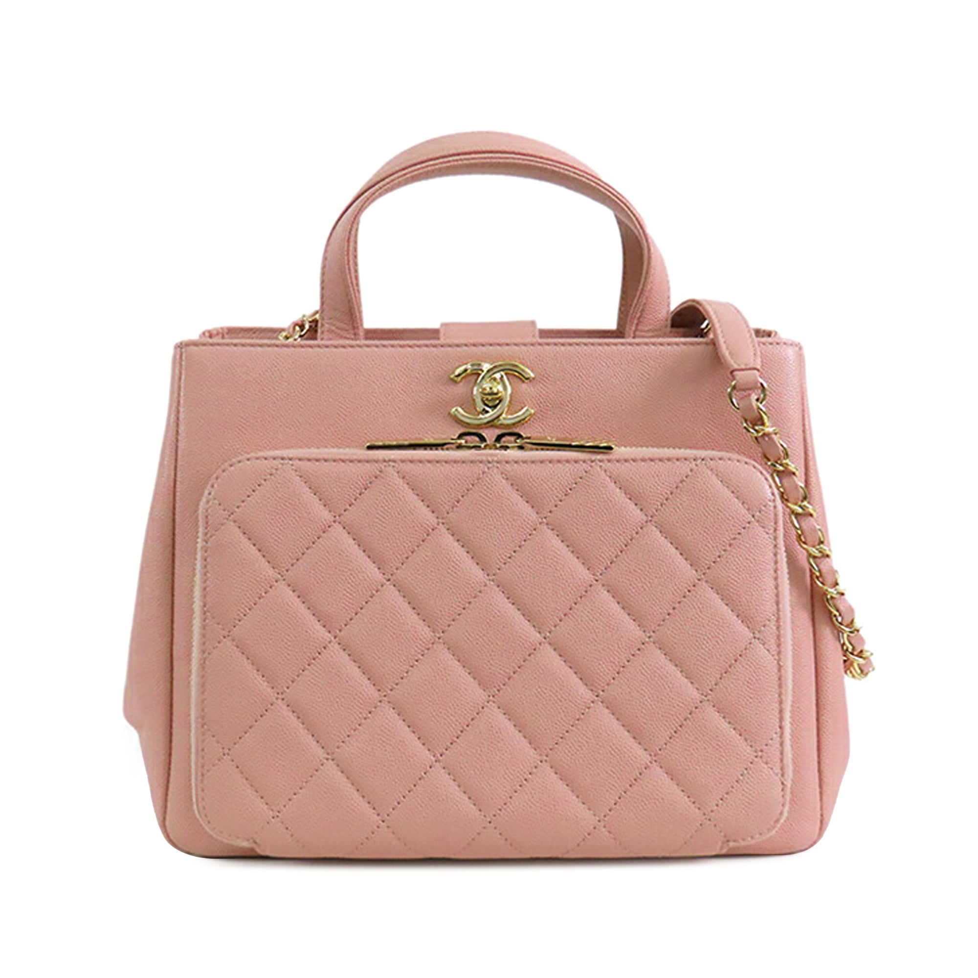 Chanel Small Quilted Caviar Business Affinity Satchel - image 1