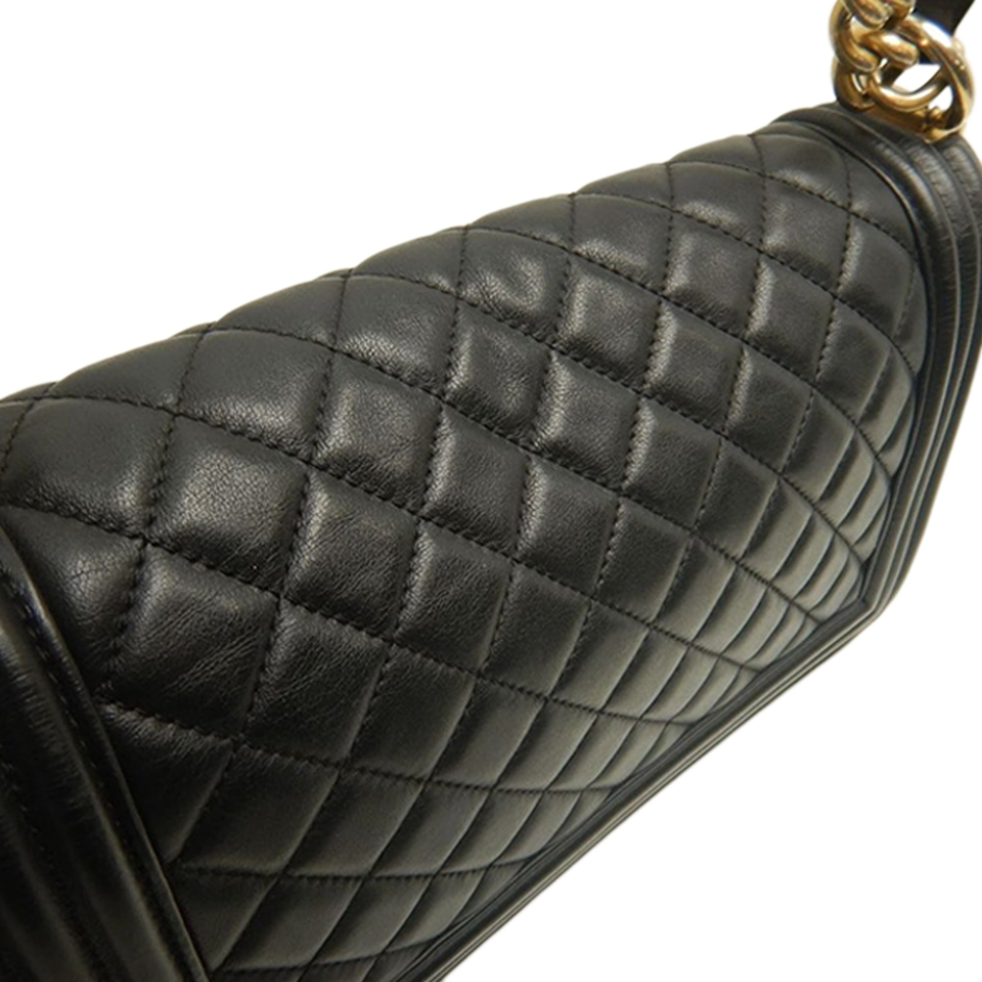 Chanel Old Medium Quilted Lambskin Boy Flap - image 14