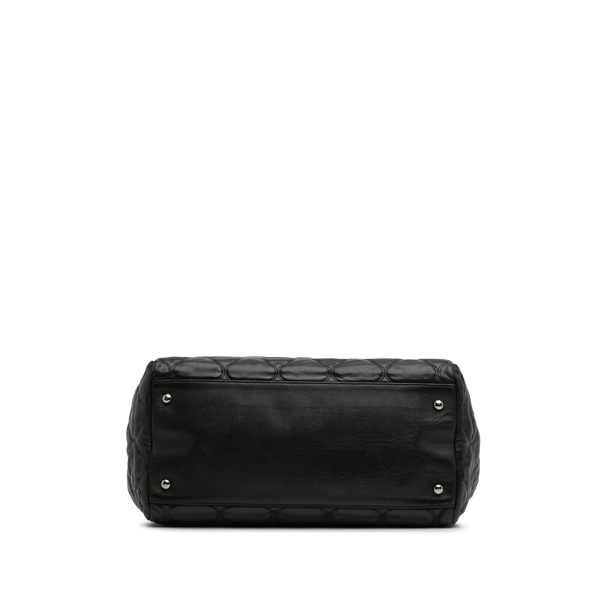 Chanel Paris Moscow Quilted Lambskin Cells Accordion Tote - image 3