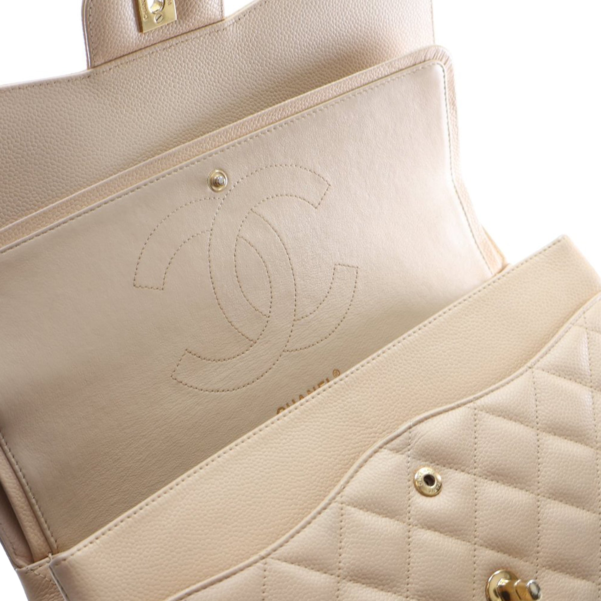 Chanel Jumbo Classic Caviar Double Flap - image 5