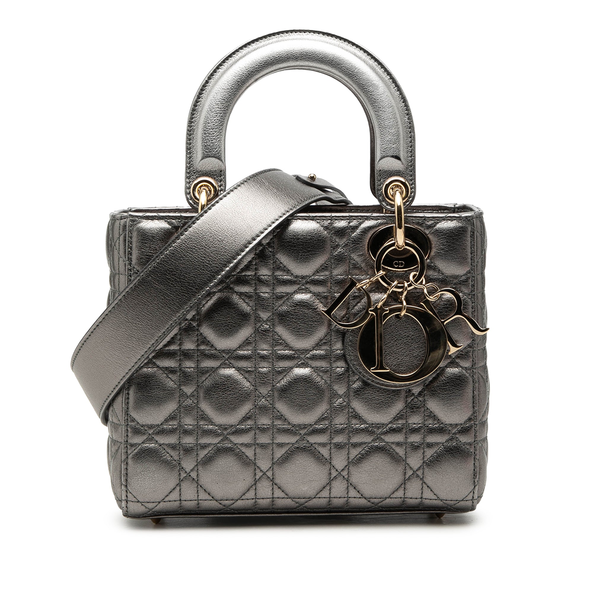 Dior Small Metallic Lambskin Cannage My ABCDior Lady Dior - image 1