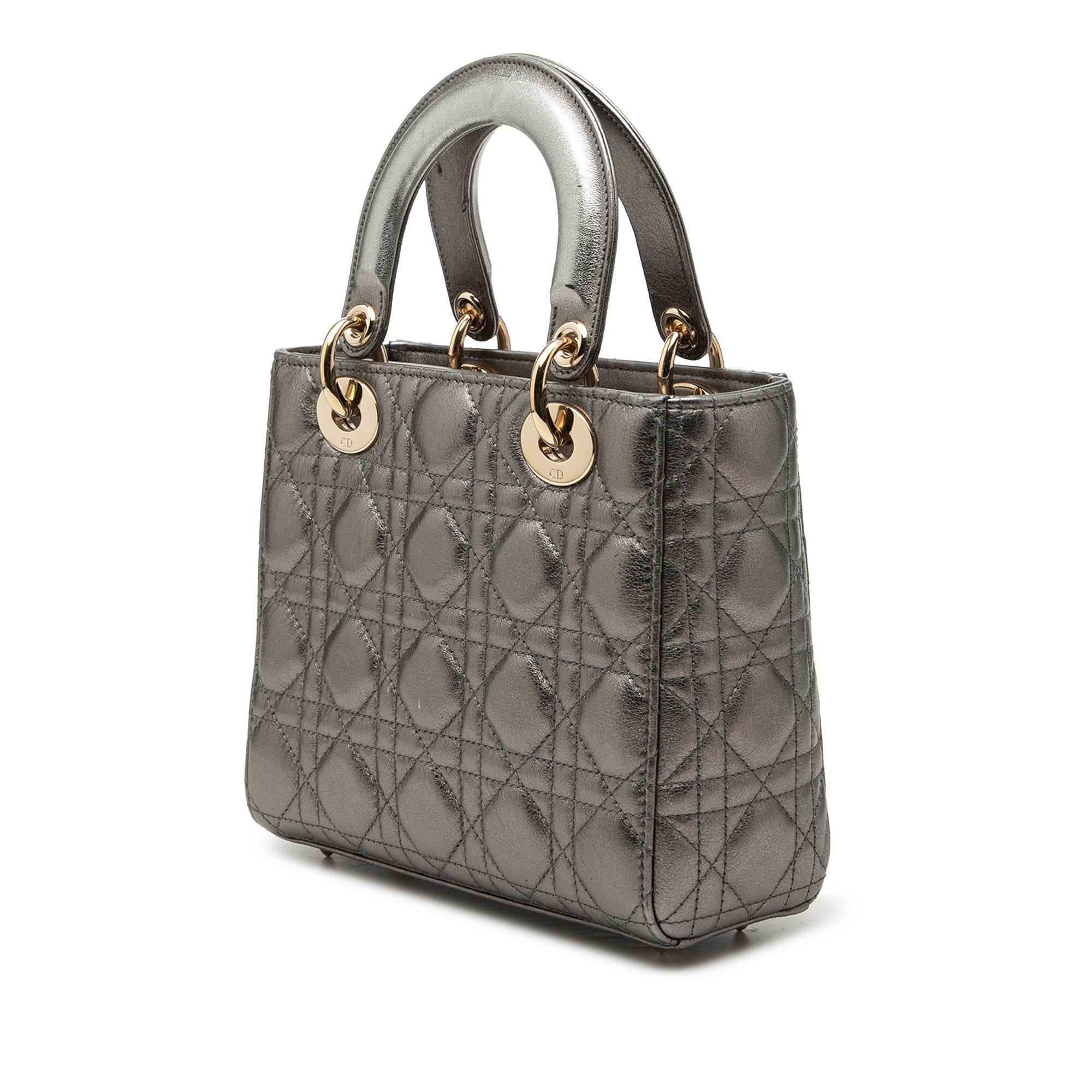 Dior Small Metallic Lambskin Cannage My ABCDior Lady Dior - image 2