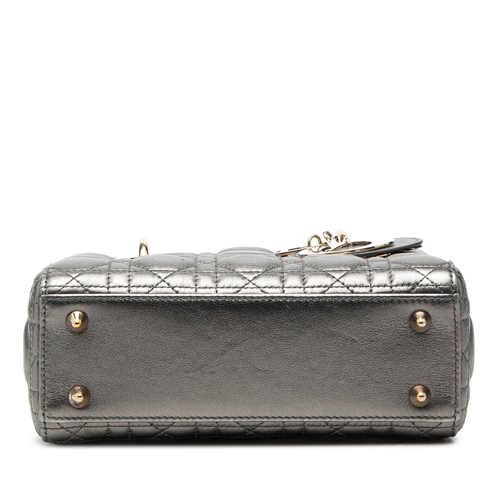 Dior Small Metallic Lambskin Cannage My ABCDior Lady Dior - image 3