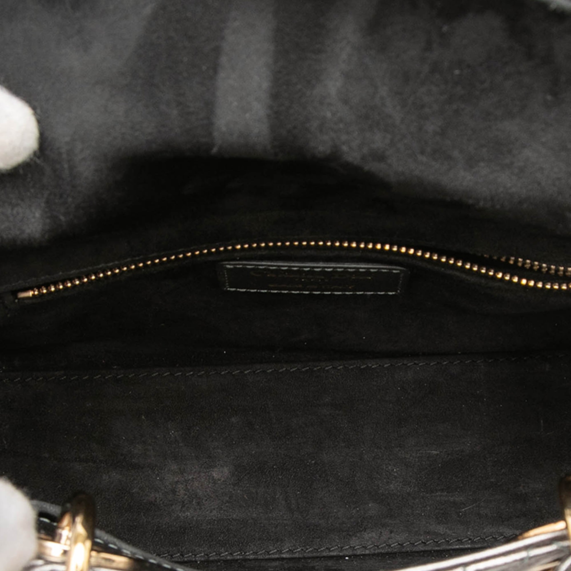 Dior Small Metallic Lambskin Cannage My ABCDior Lady Dior - image 4