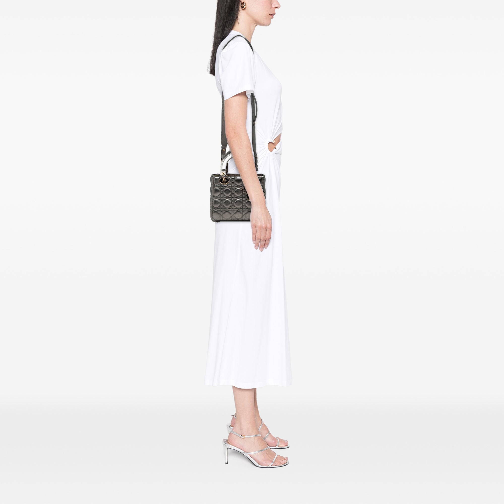 Dior Small Metallic Lambskin Cannage My ABCDior Lady Dior - image 7