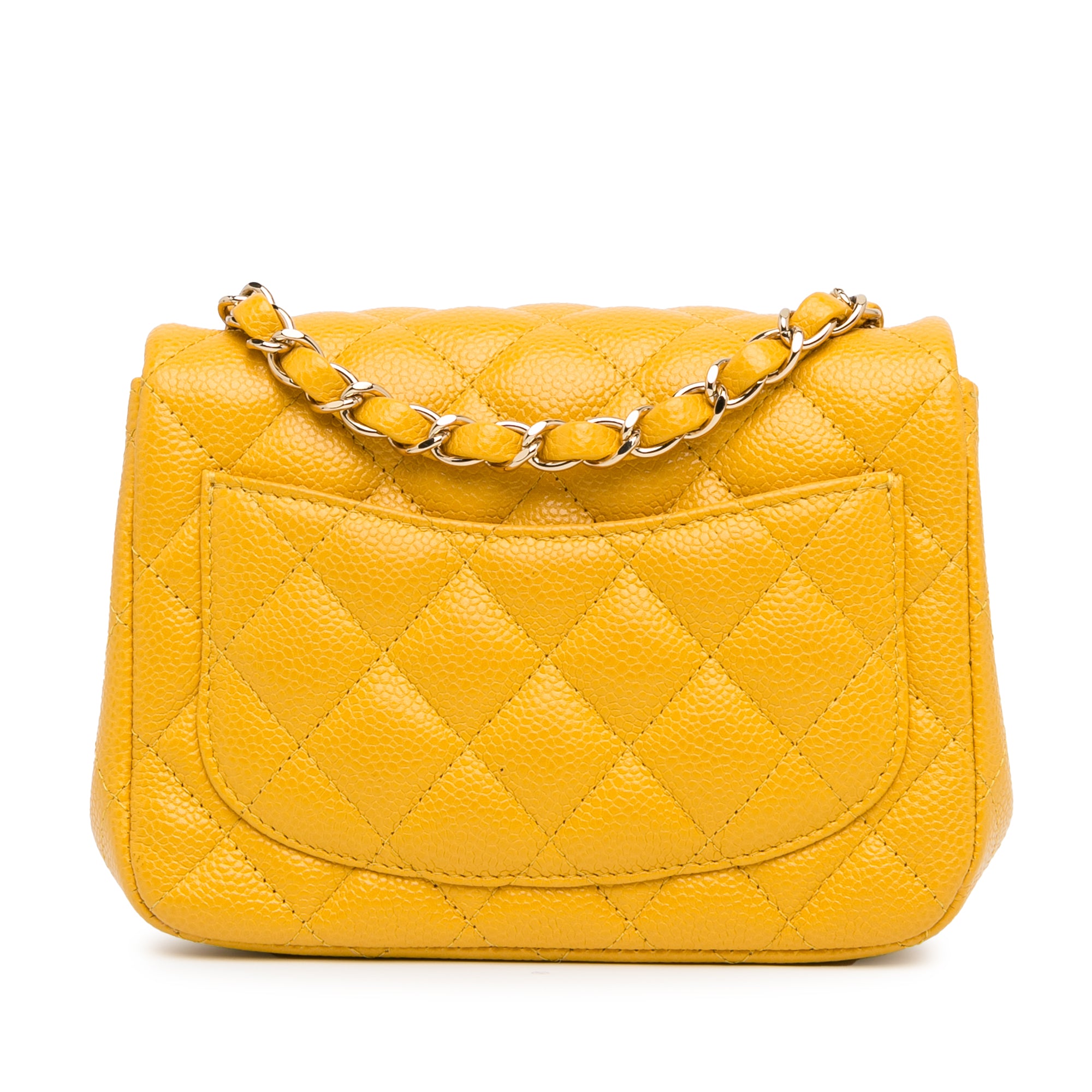 Chanel Mini Square Classic Caviar Single Flap - image 4