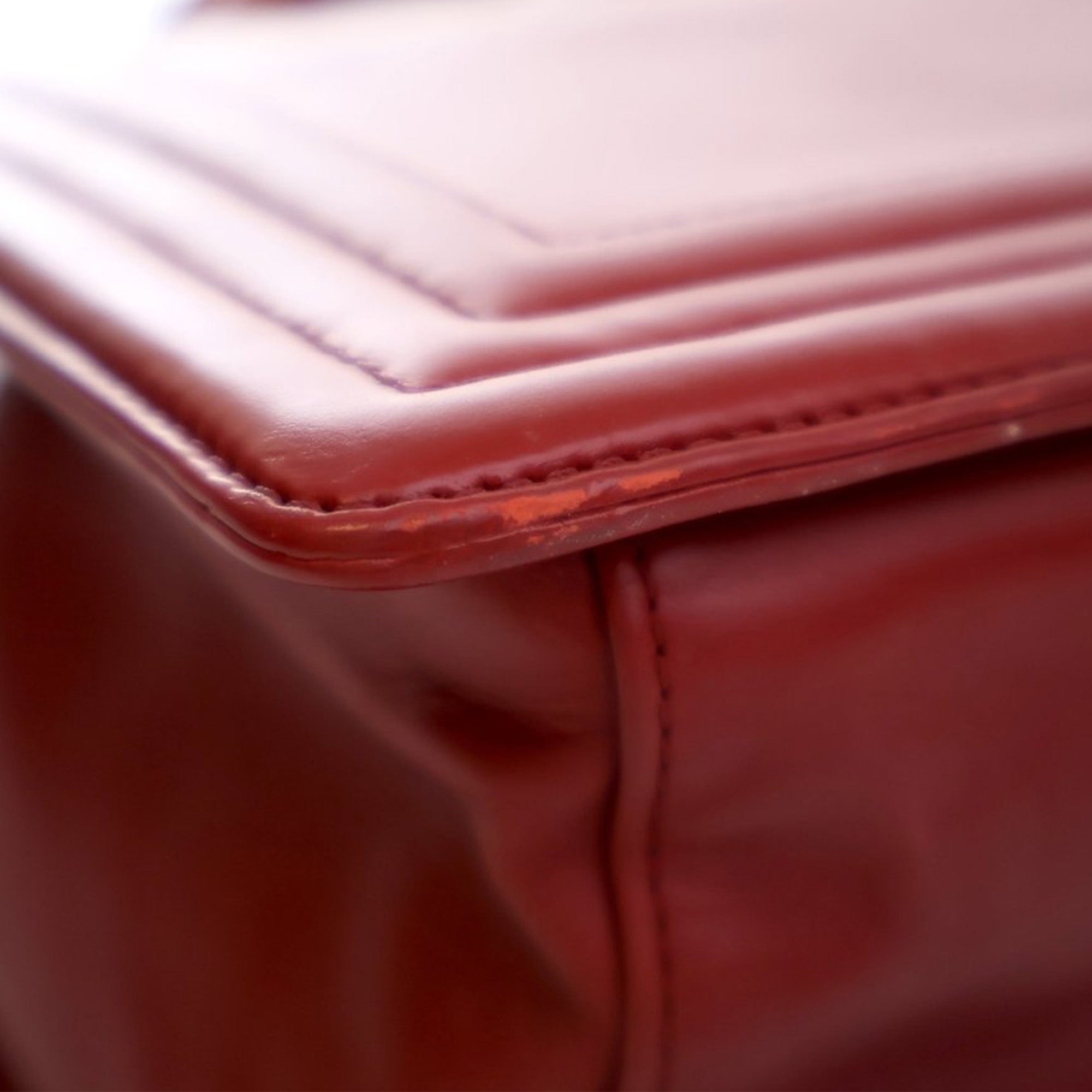 Chanel Glazed Calfskin Reverso Boy Satchel - image 11