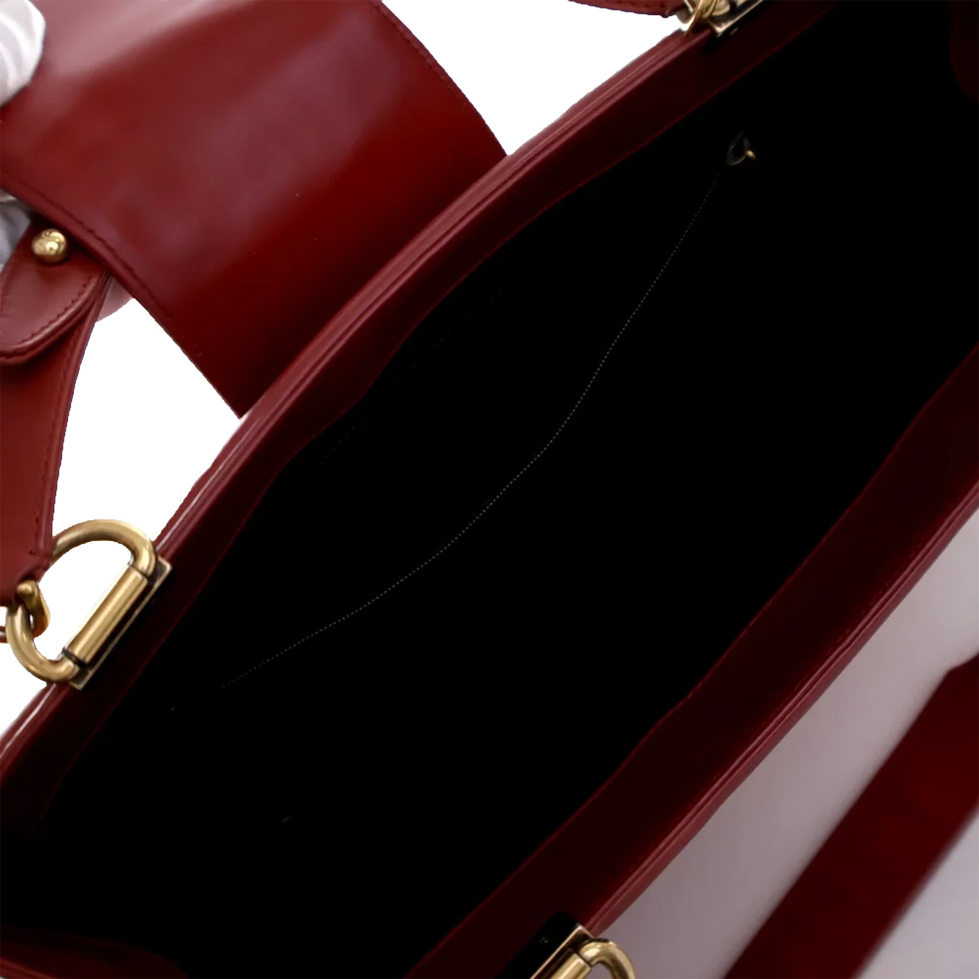 Chanel Glazed Calfskin Reverso Boy Satchel - image 4