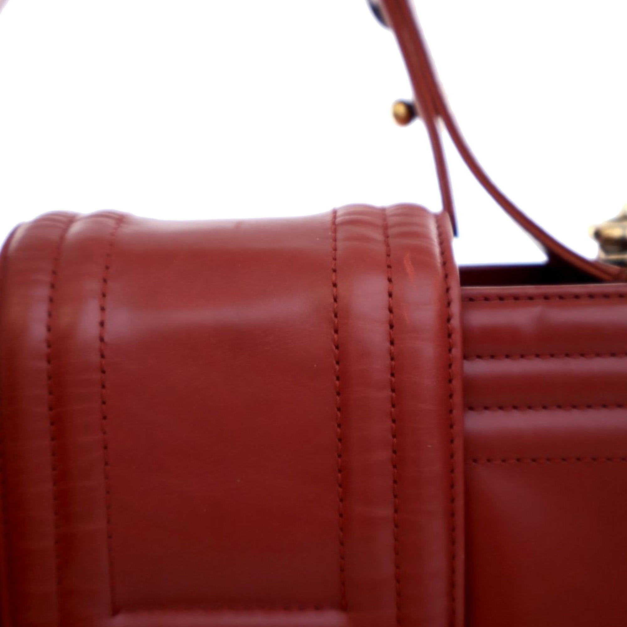 Chanel Glazed Calfskin Reverso Boy Satchel - image 8