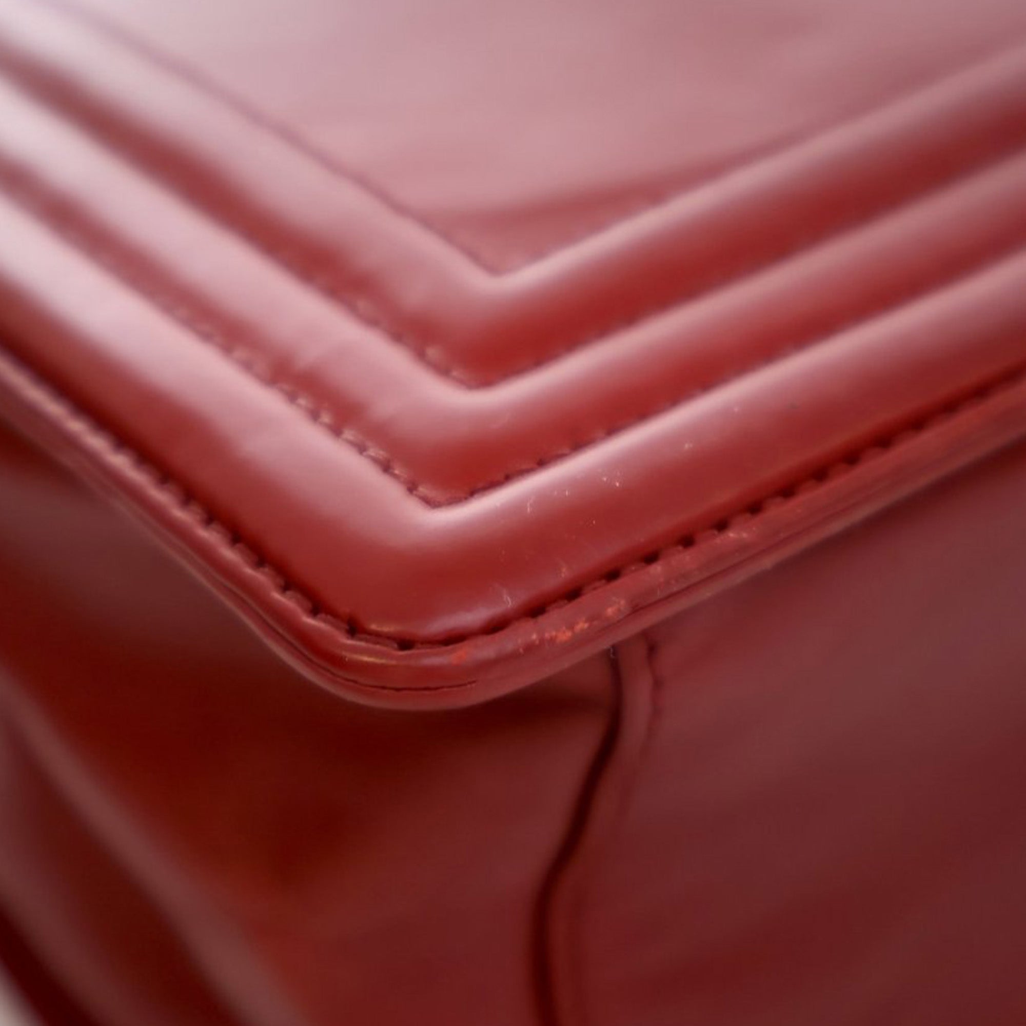 Chanel Glazed Calfskin Reverso Boy Satchel - image 9