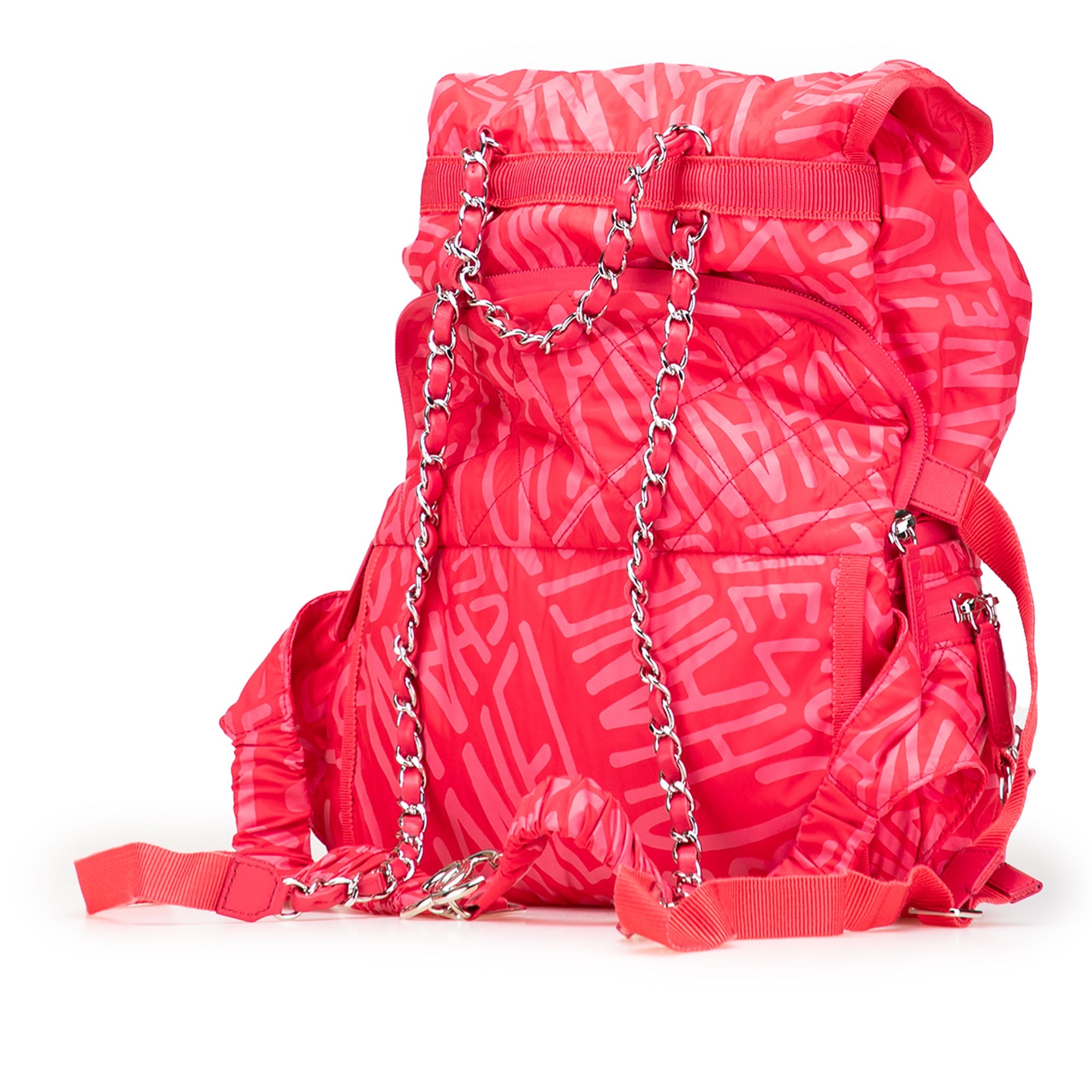 Chanel Printed Nylon Coco Neige Convertible Backpack - image 2
