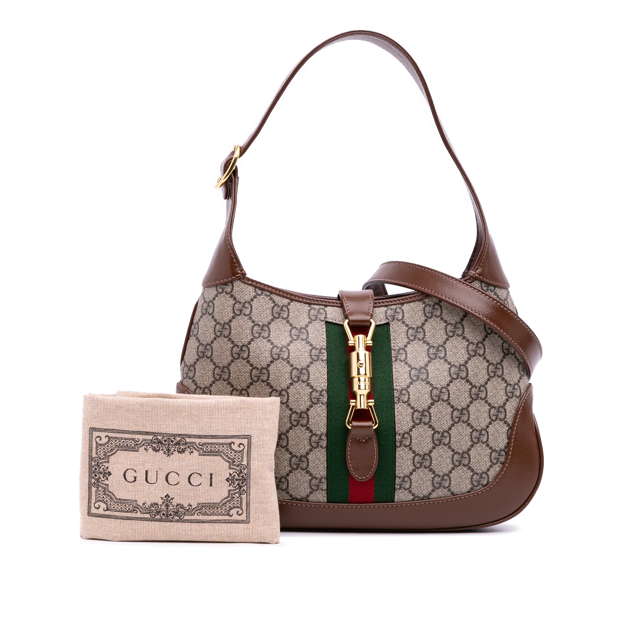 Gucci Small GG Supreme Web Jackie 1961 Crossbody - image 11