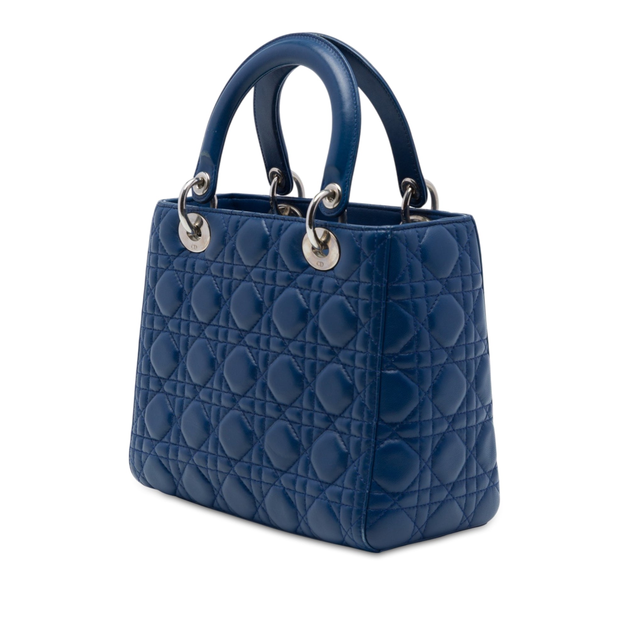 Dior Medium Lambskin Cannage Lady Dior - image 2