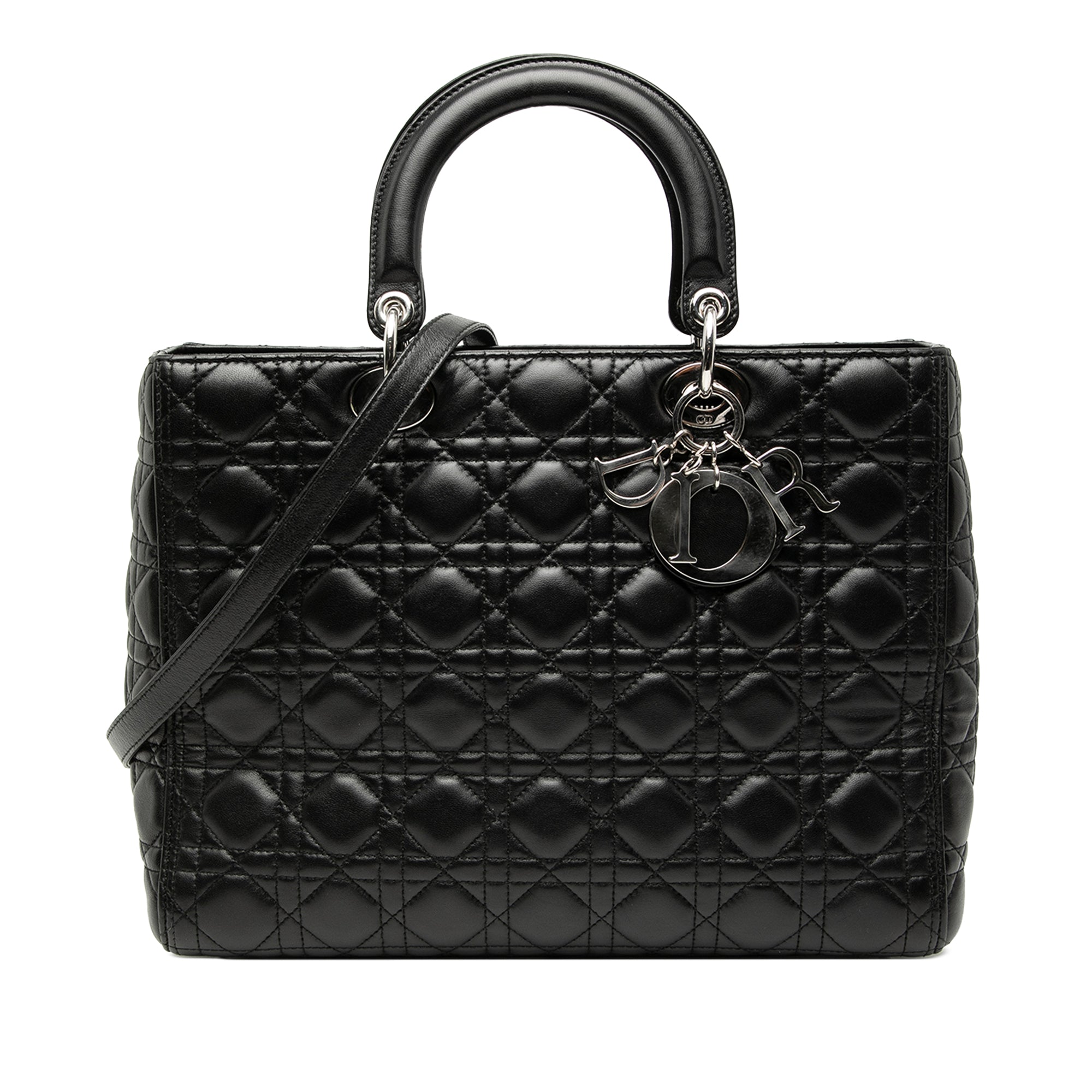 Dior Large Lambskin Cannage Lady Dior - image 1