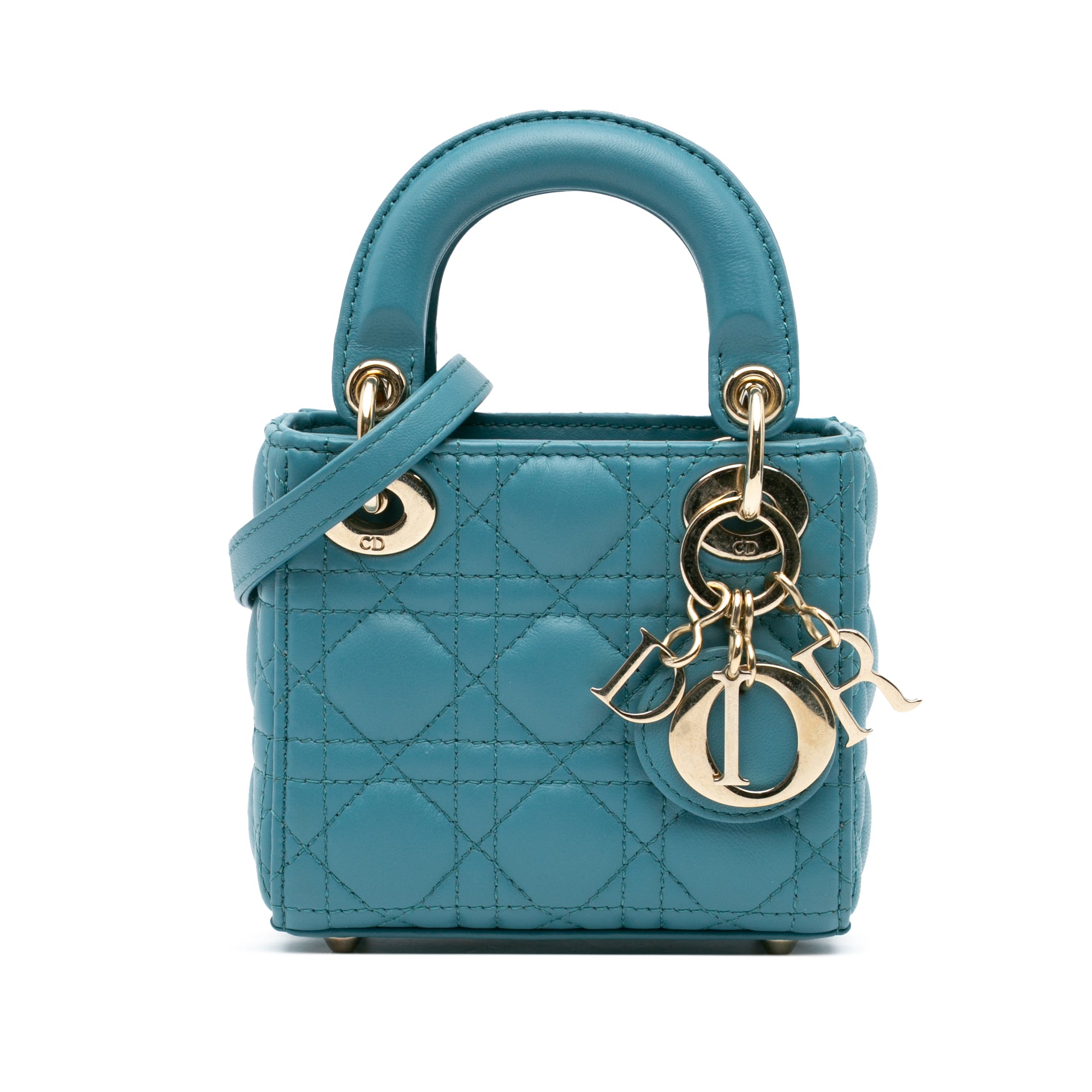 Dior Micro Lambskin Cannage Lady Dior - image 1