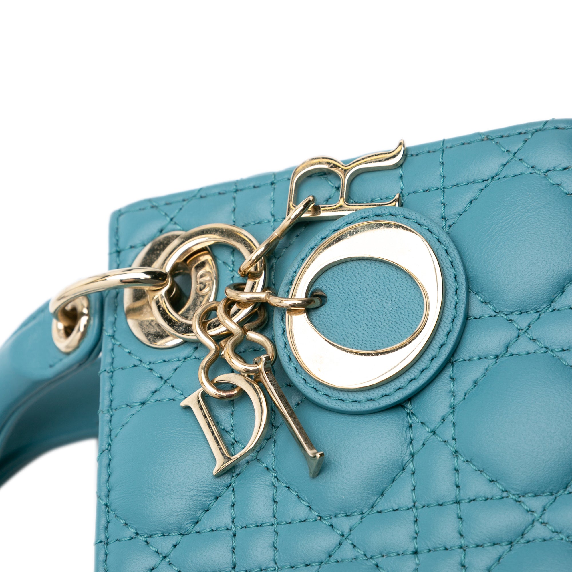 Dior Micro Lambskin Cannage Lady Dior - image 9